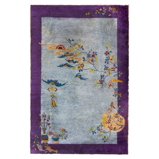 Early 20th Century Chinese Art Deco Rug For Sale
