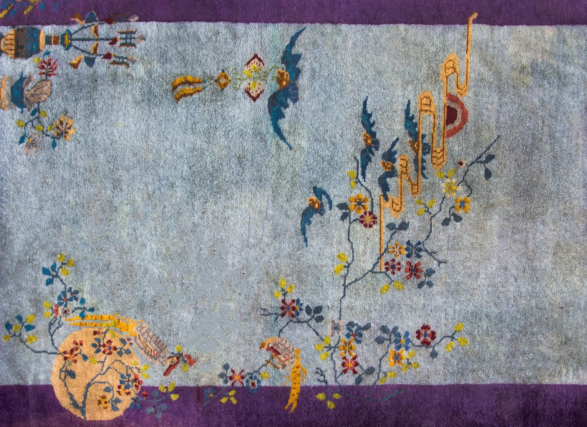 Early 20th Century Chinese Art Deco Rug For Sale