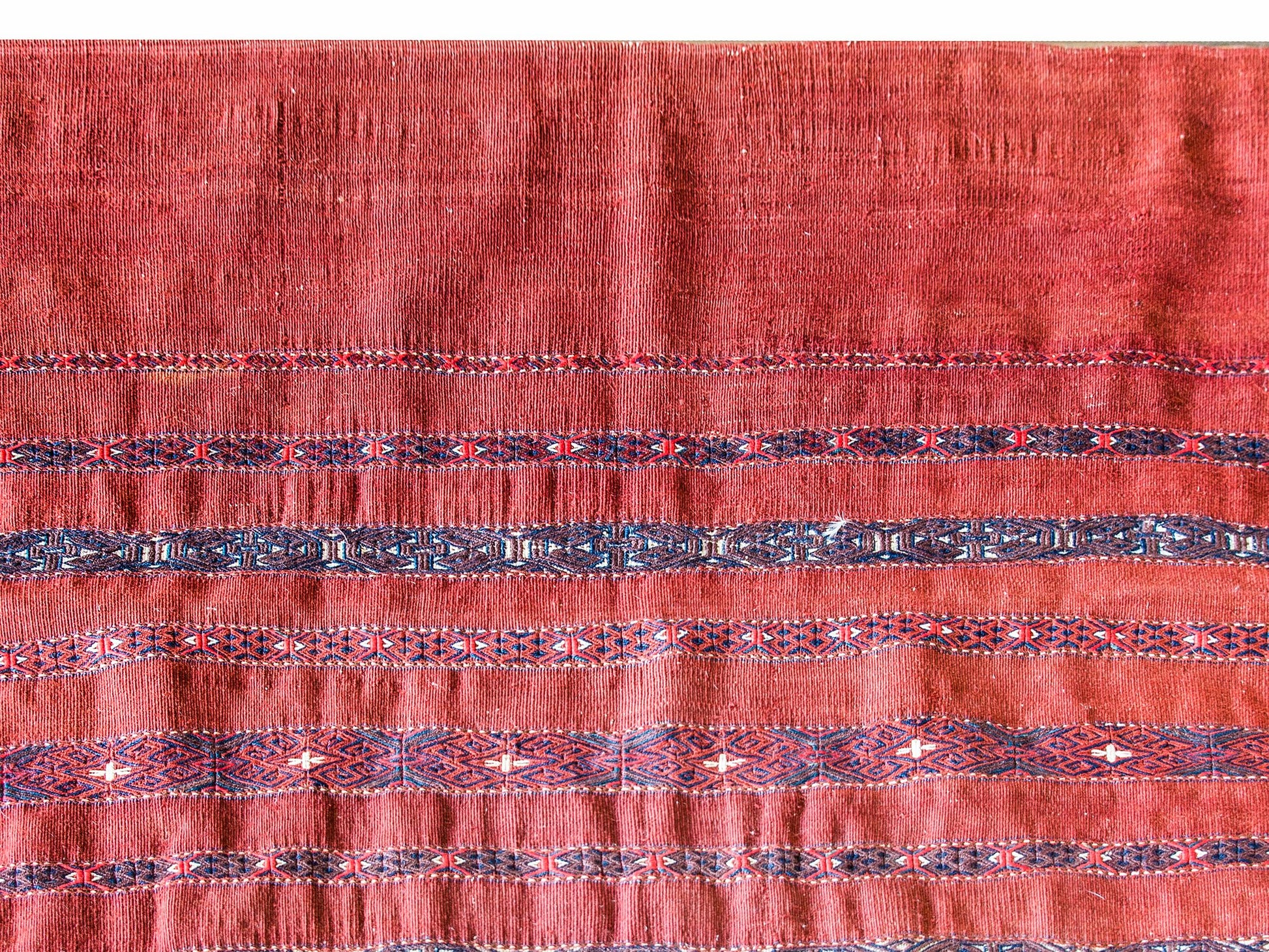 Early 20th Century Persian Turkman Rug For Sale