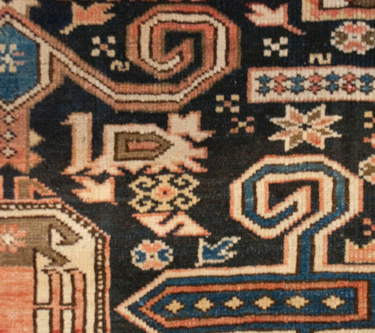 Fascinating 19th Century Perpedil Rug For Sale