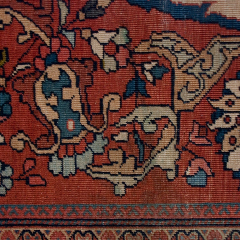 19th Century Saruk Farahan Carpet For Sale