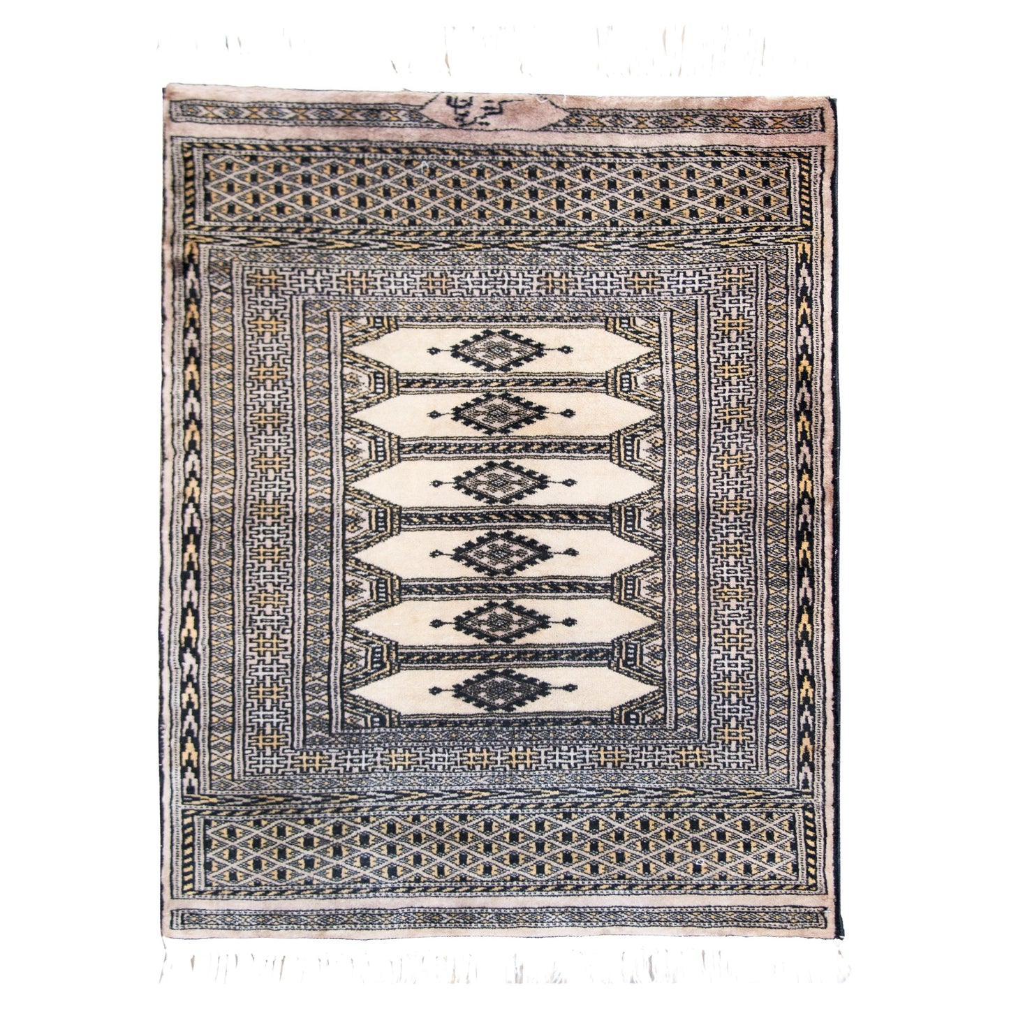 Vintage Pakistani Bokhara Rug For Sale