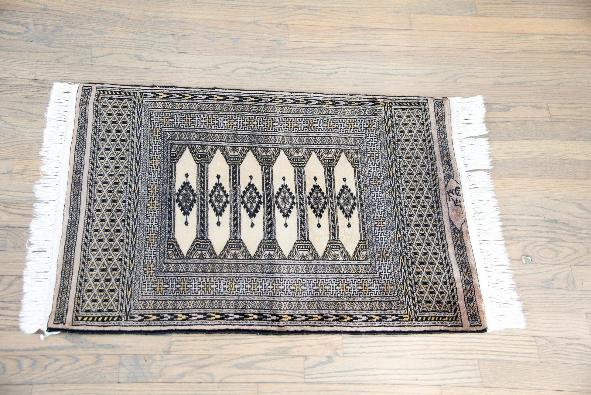 Vintage Pakistani Bokhara Rug For Sale