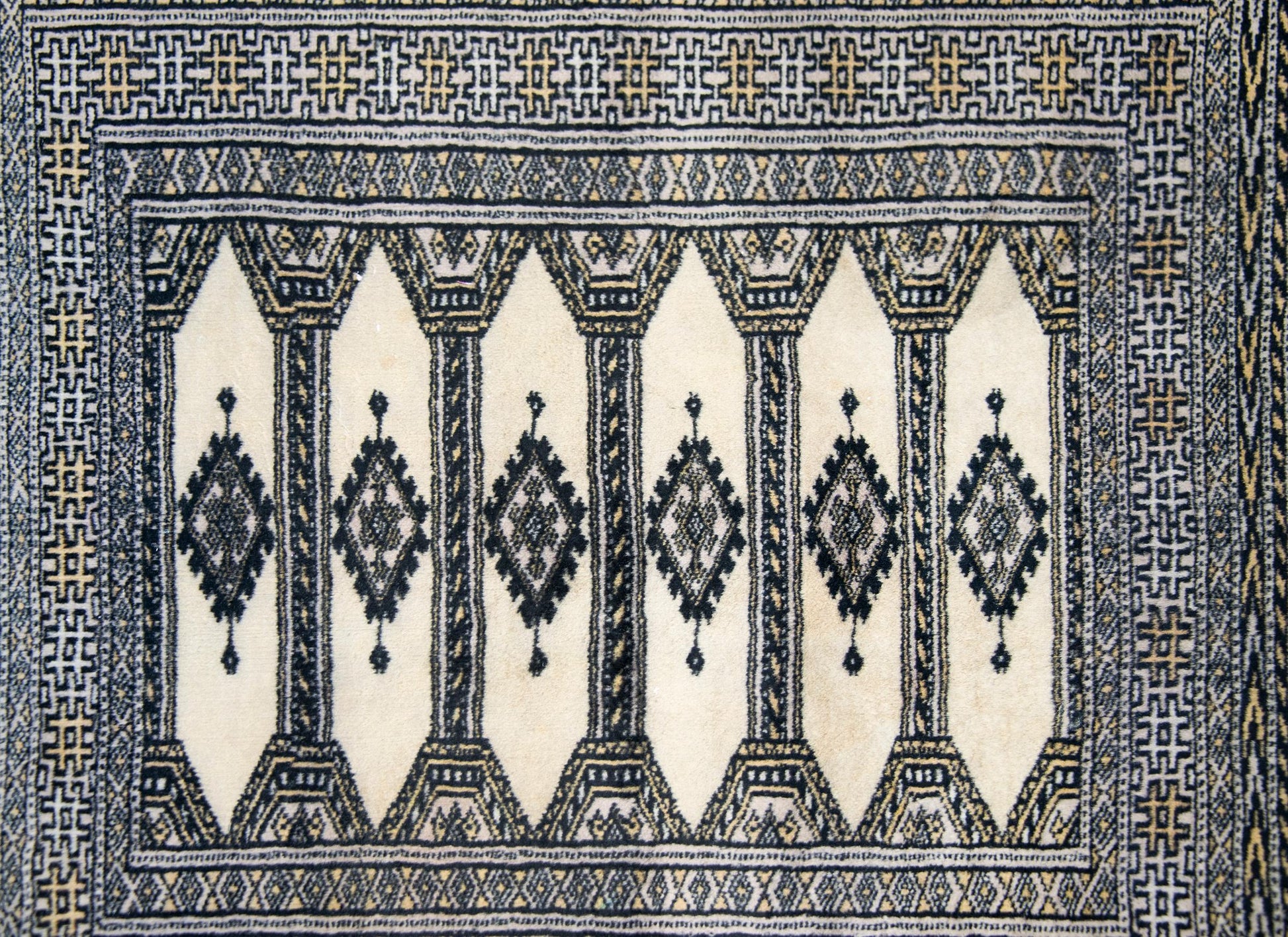 Vintage Pakistani Bokhara Rug For Sale