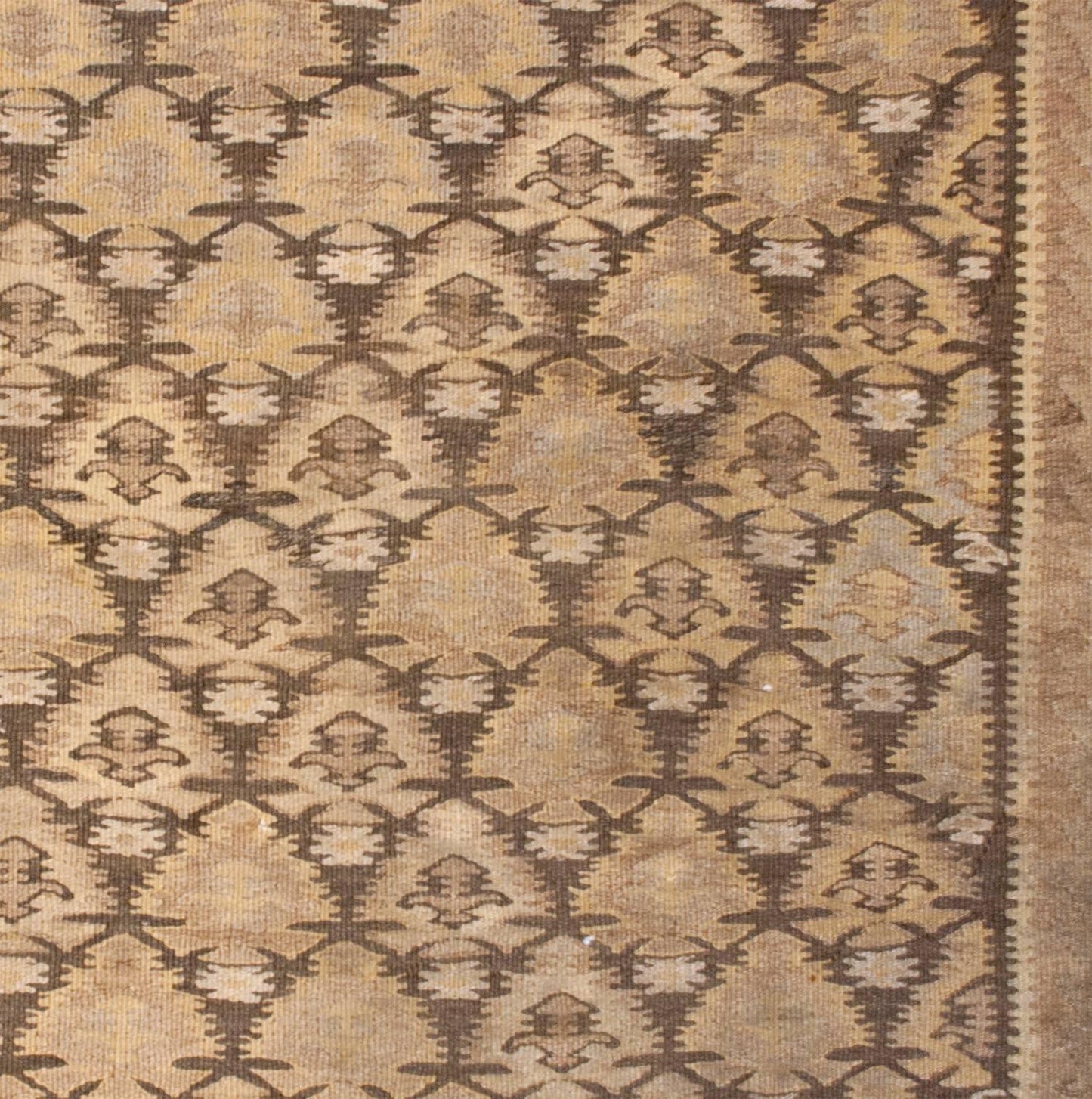Beautiful Early 20th Century Qazvin Kilim Runner For Sale