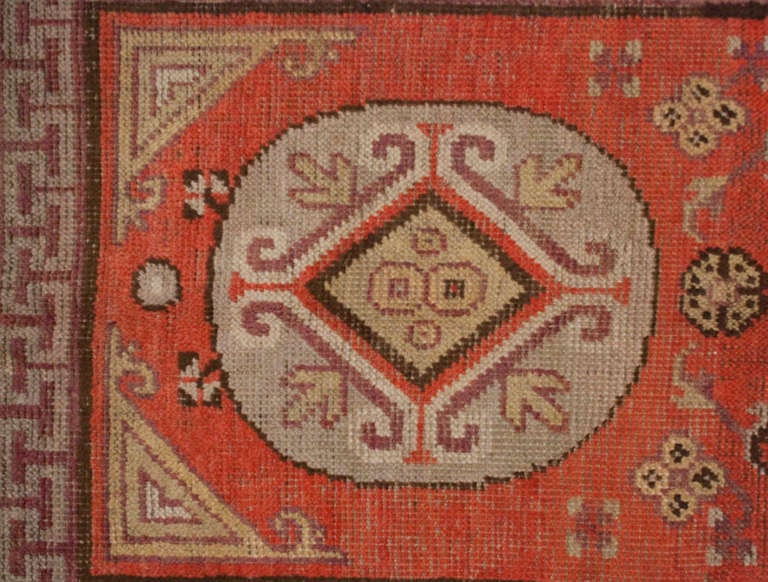 Late 19th Century Khotan Rug For Sale