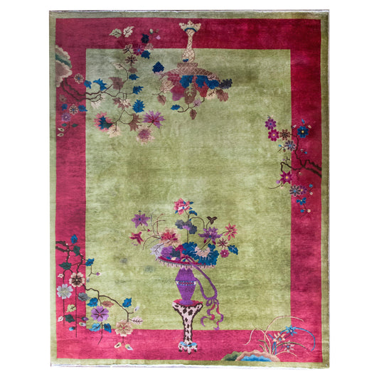 Early 20th Century Chinese Art Deco Rug For Sale