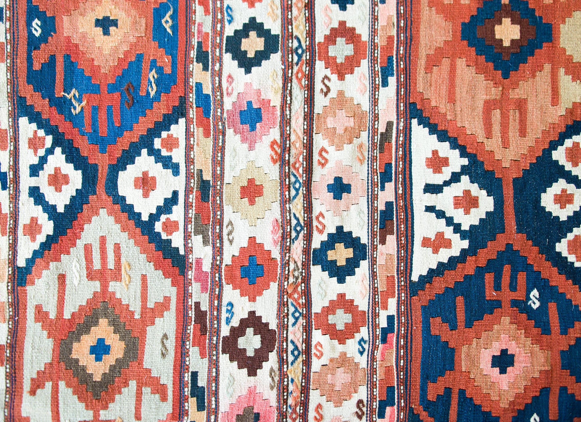 Early 20th Century Persian Azari Kilim Rug For Sale