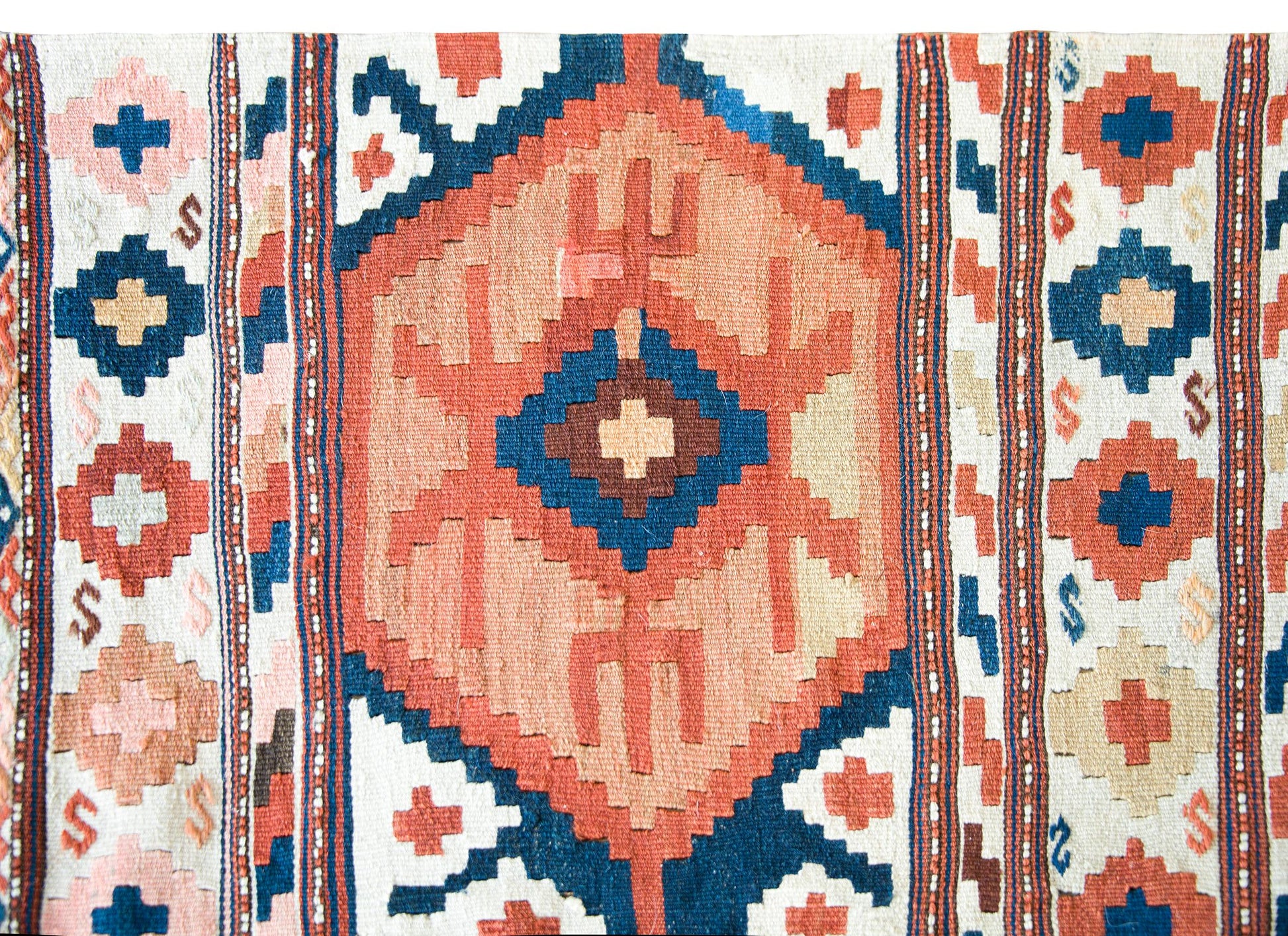 Early 20th Century Persian Azari Kilim Rug For Sale