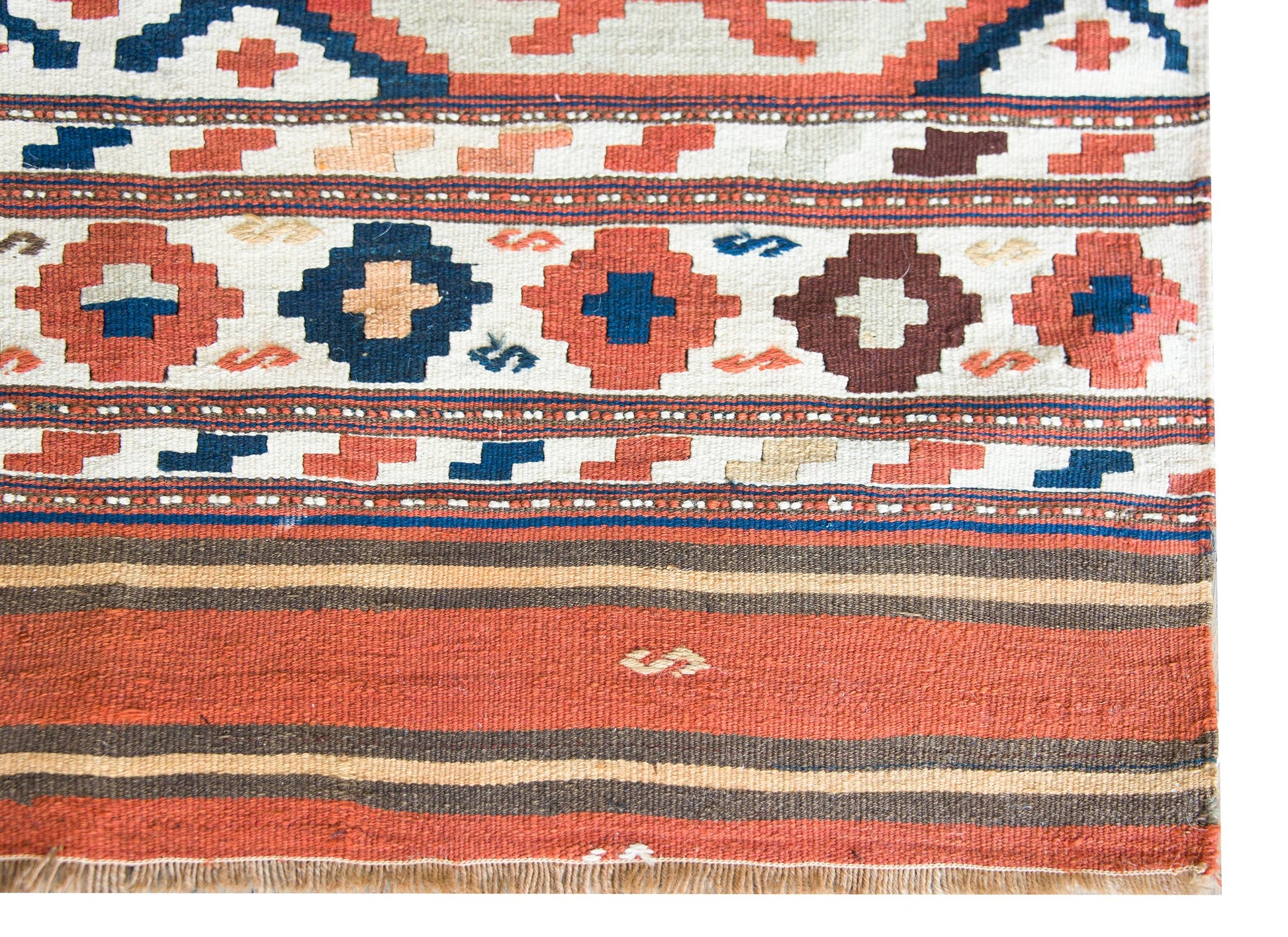 Early 20th Century Persian Azari Kilim Rug For Sale