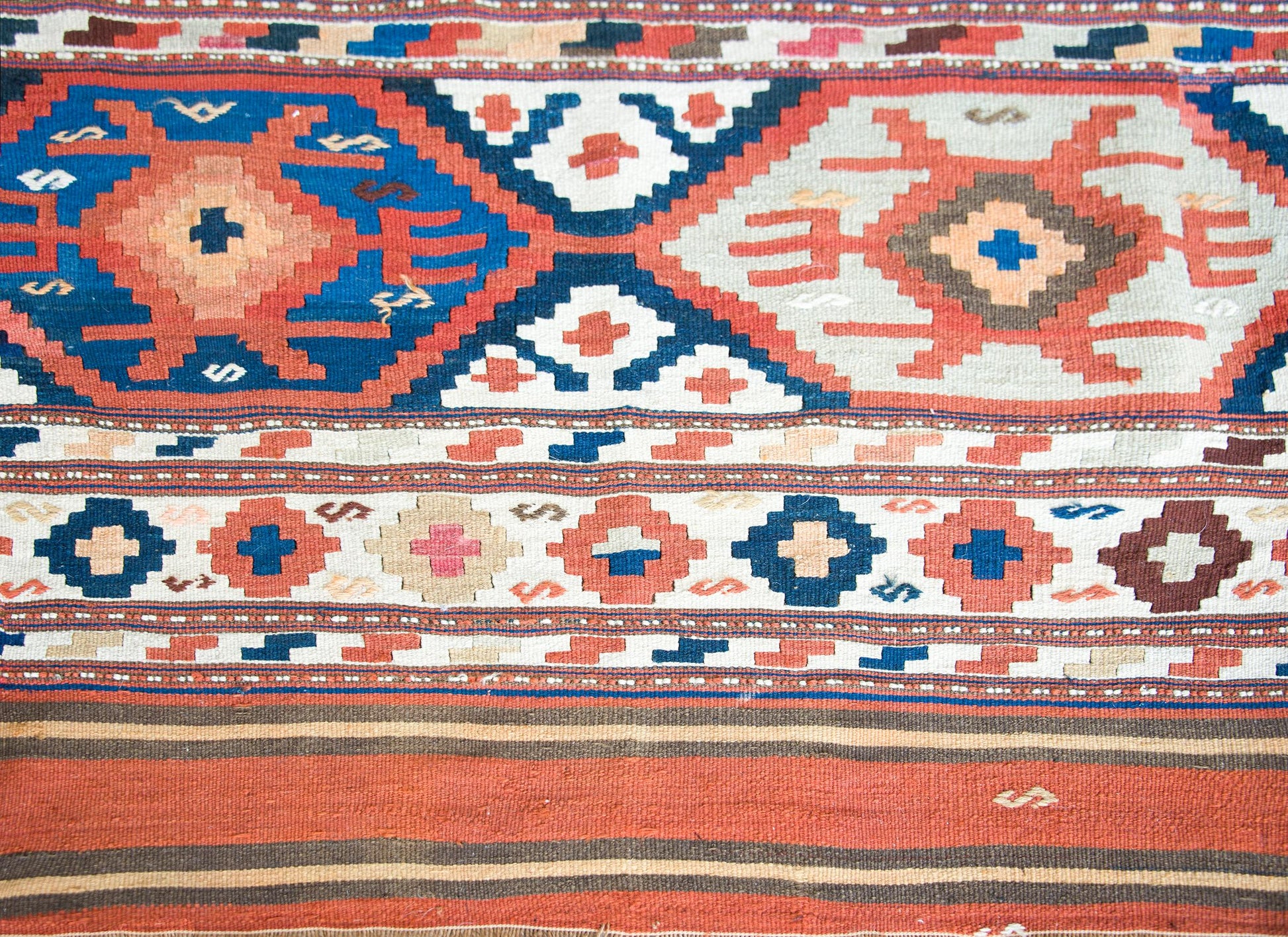 Early 20th Century Persian Azari Kilim Rug For Sale