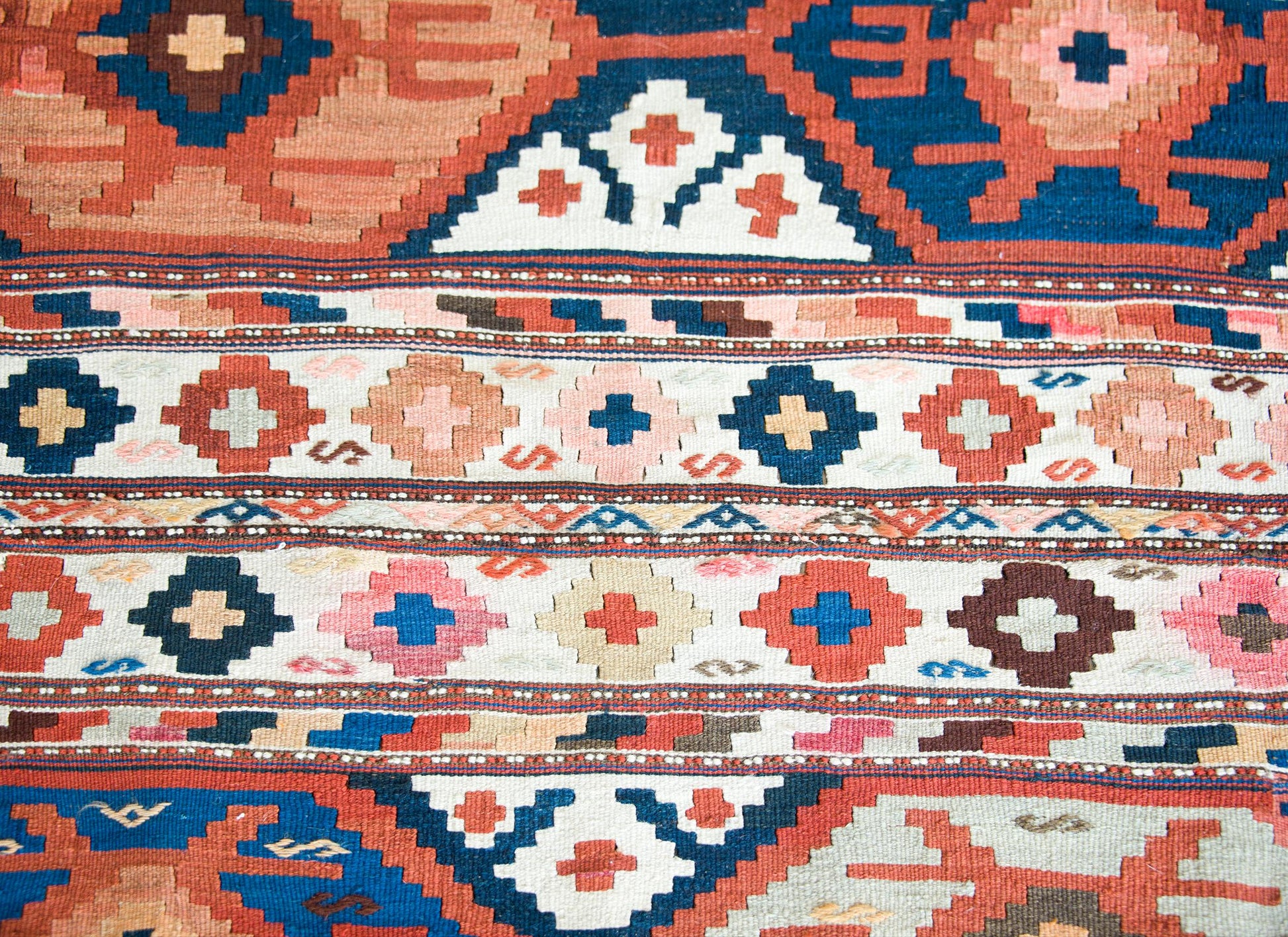 Early 20th Century Persian Azari Kilim Rug For Sale