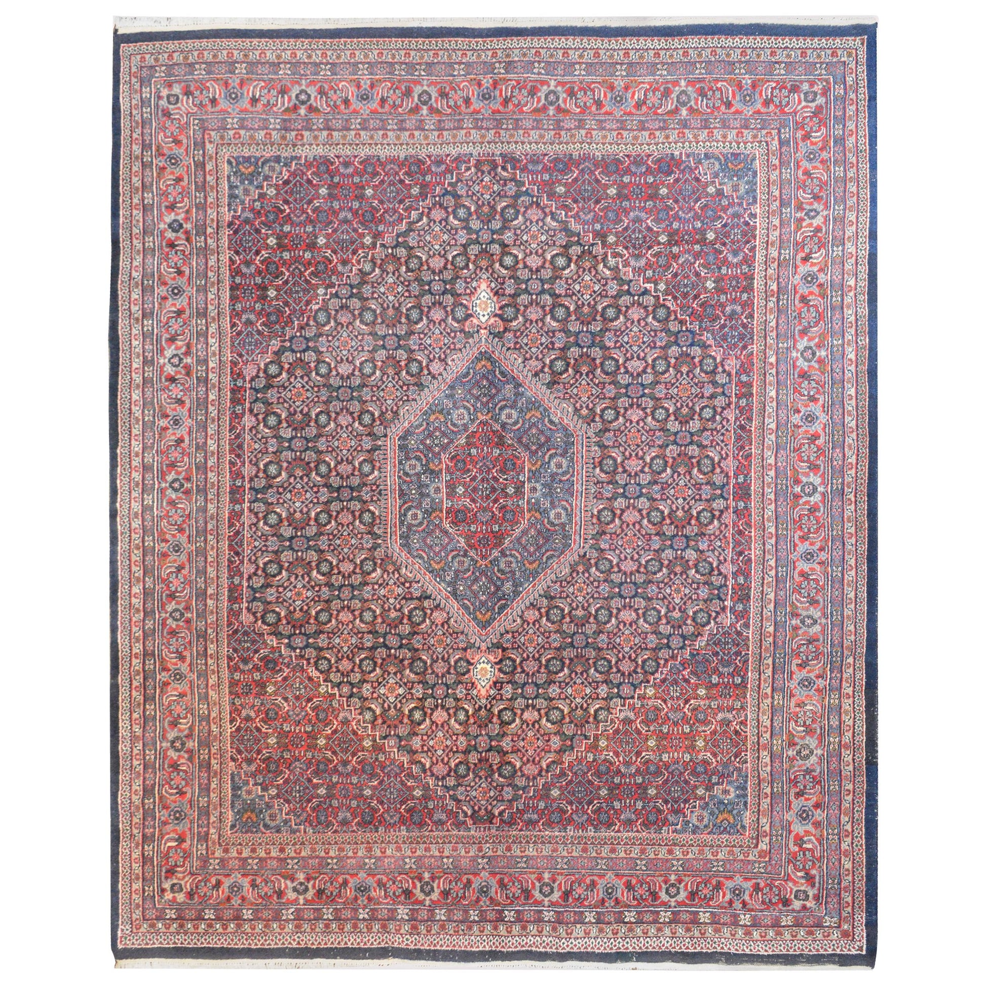 Vintage Indian Bidhar Rug For Sale