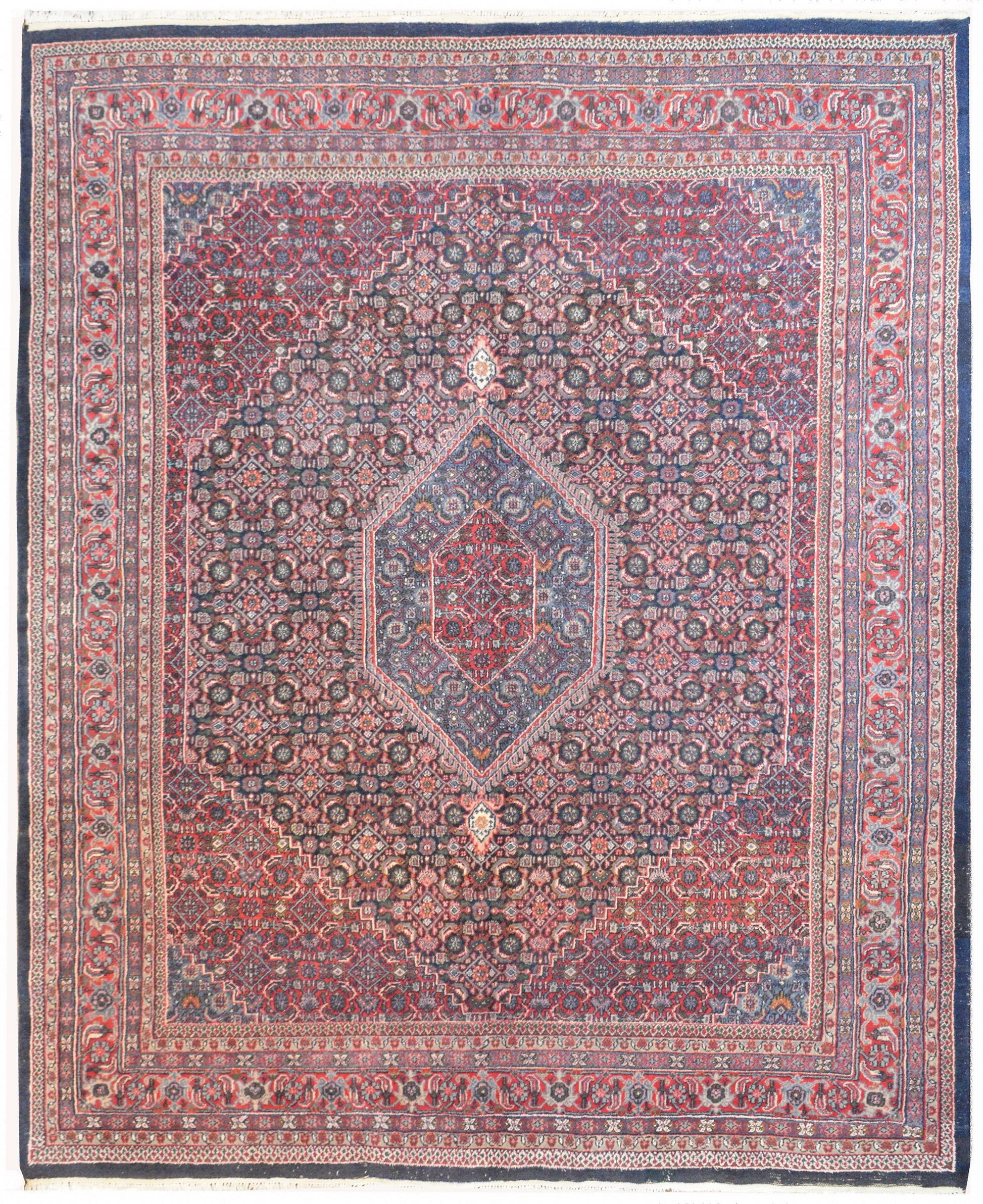 Vintage Indian Bidhar Rug For Sale