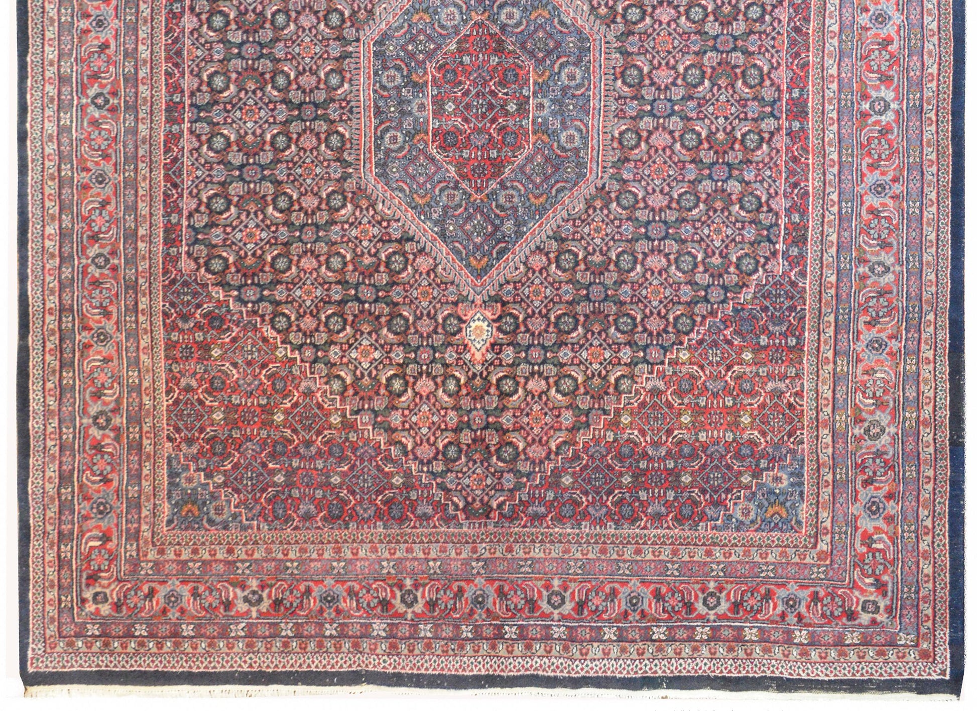 Vintage Indian Bidhar Rug For Sale