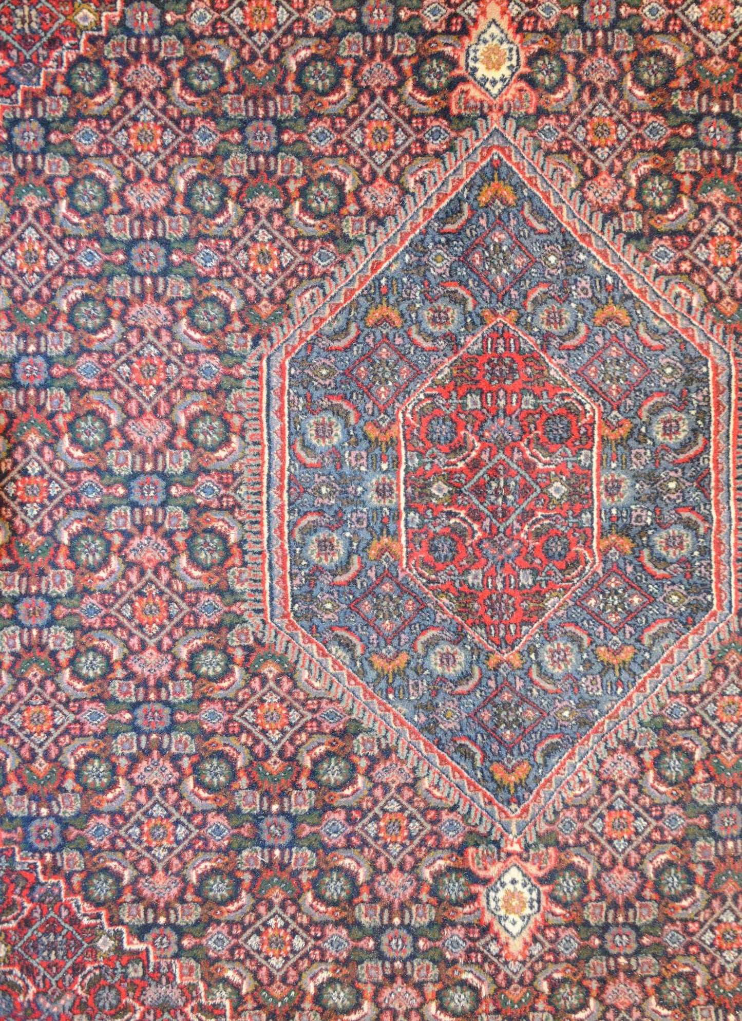 Vintage Indian Bidhar Rug For Sale