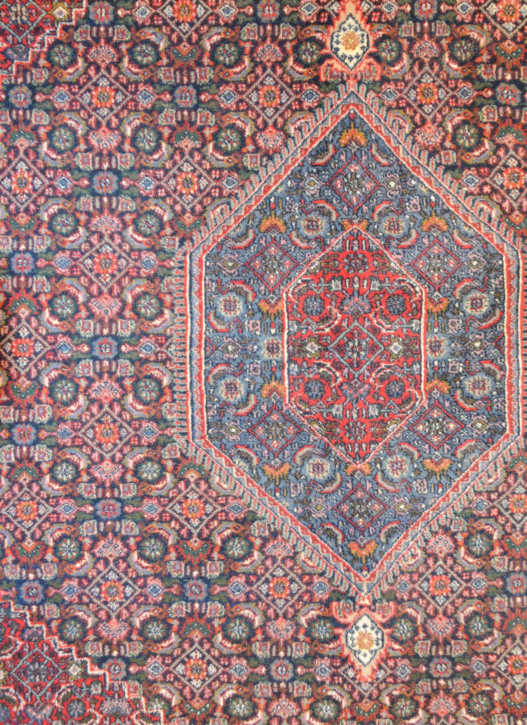 Vintage Indian Bidhar Rug For Sale