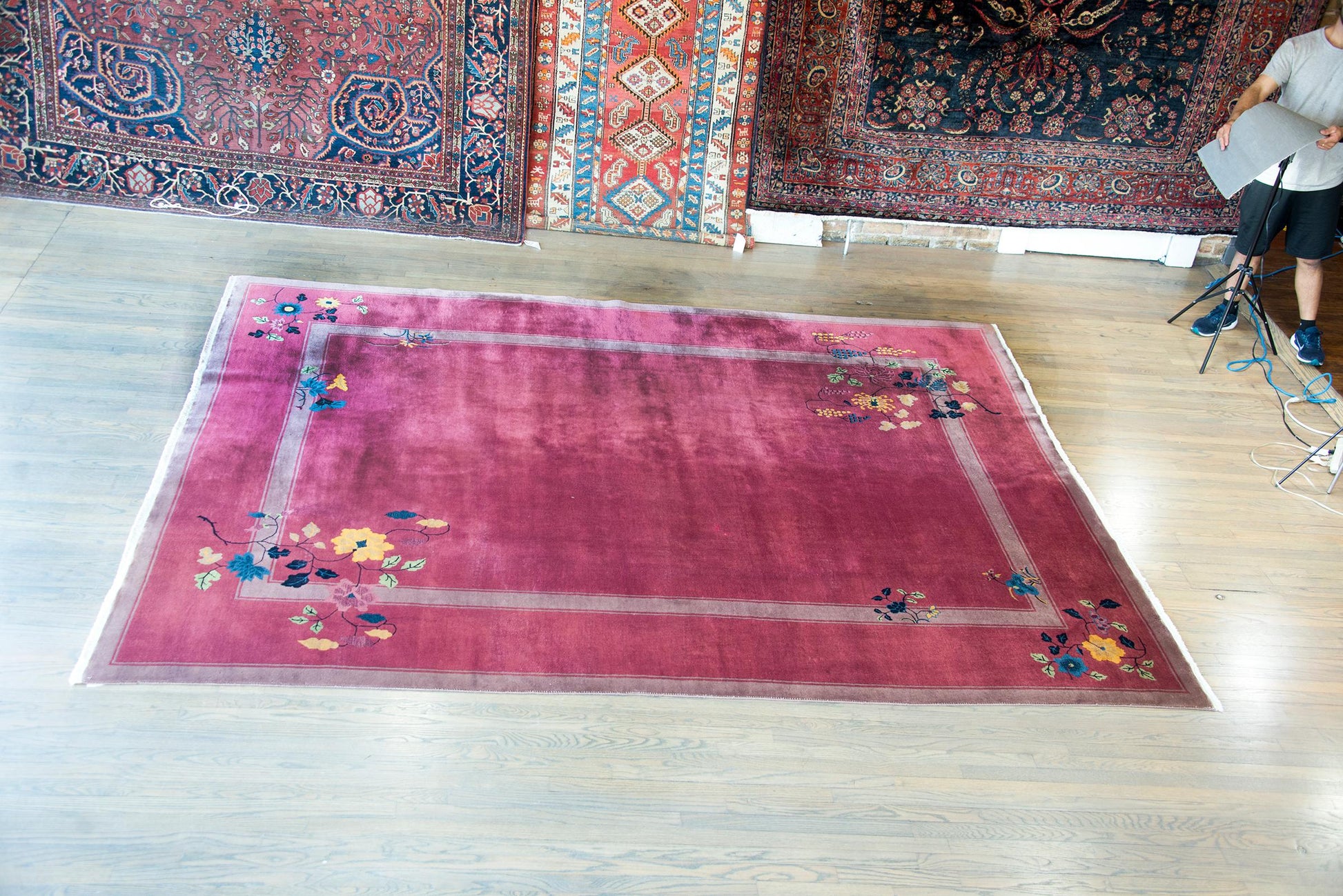 Early 20th Century Chinese Art Deco Rug For Sale
