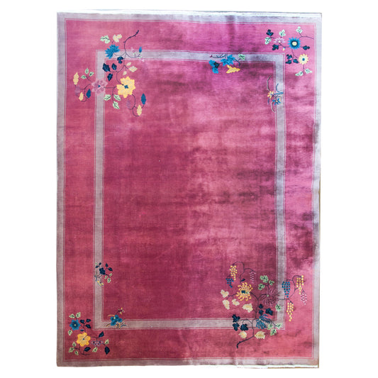 Early 20th Century Chinese Art Deco Rug For Sale