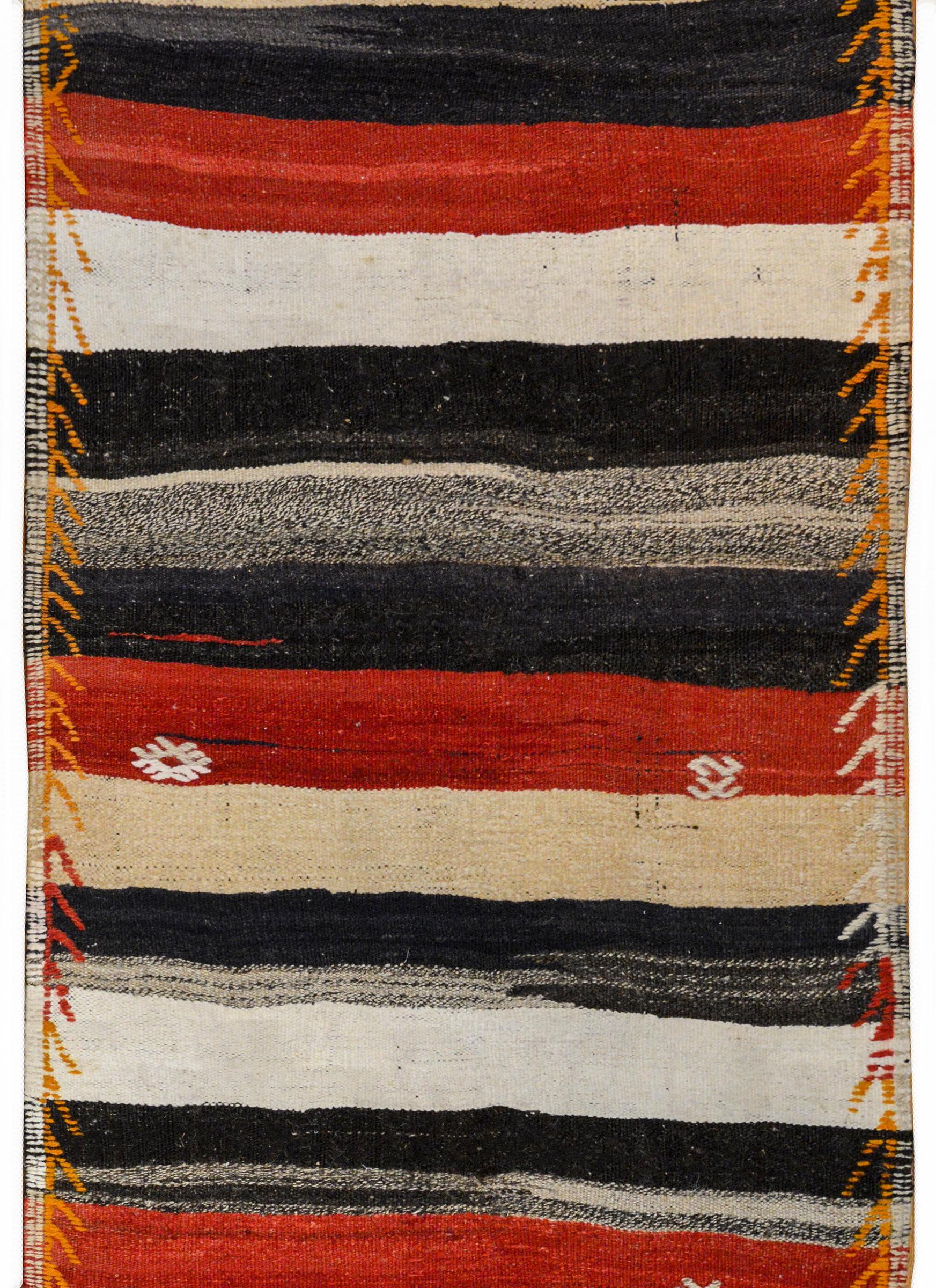 Midcentury Konya Kilim Runner For Sale