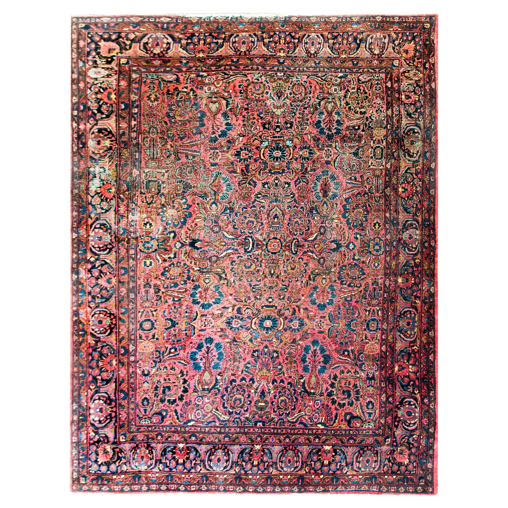 Early 20th Century Persian Dargazin Rug For Sale