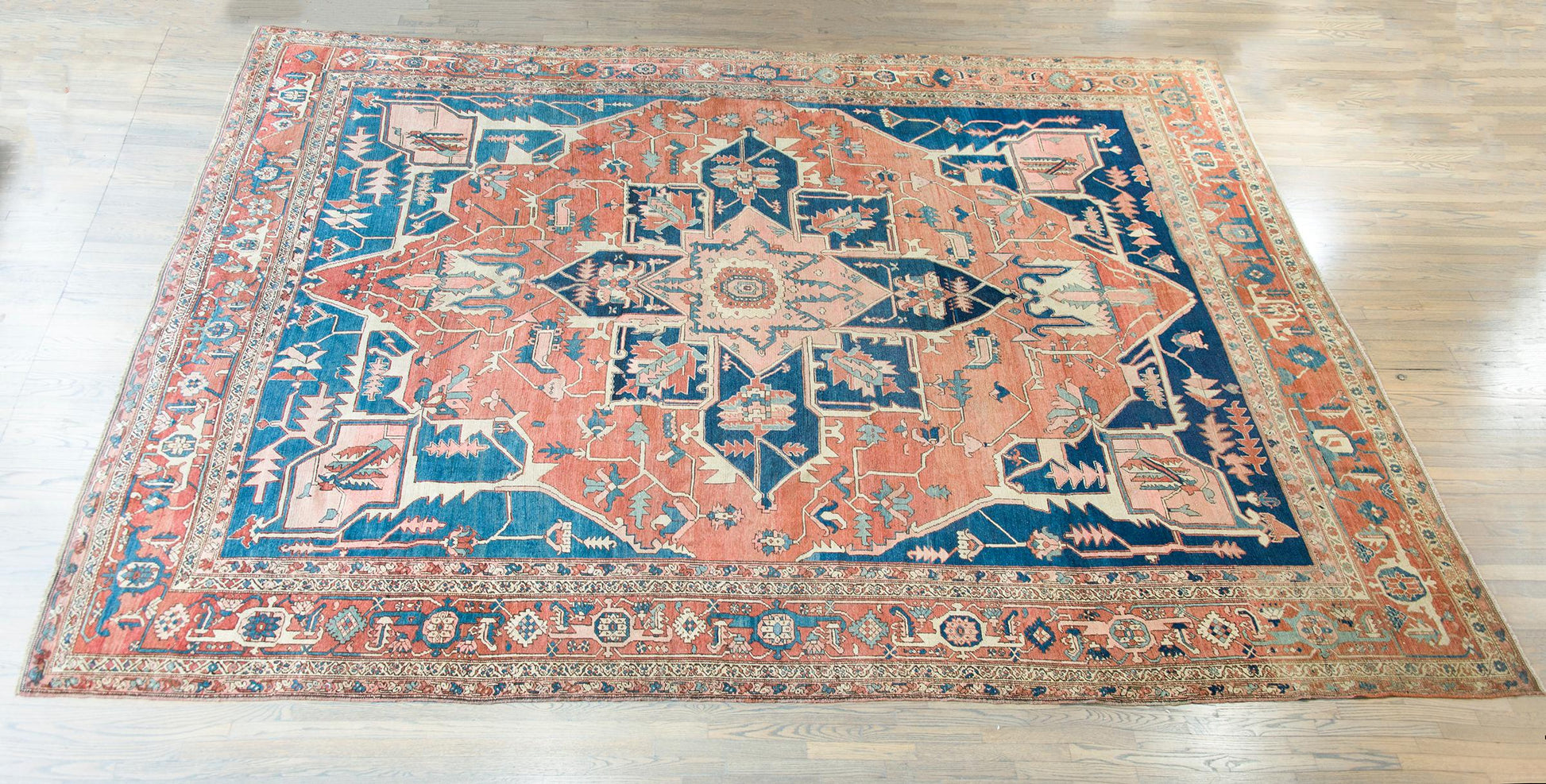 Incredible Late 19th Century Persian Serapi For Sale