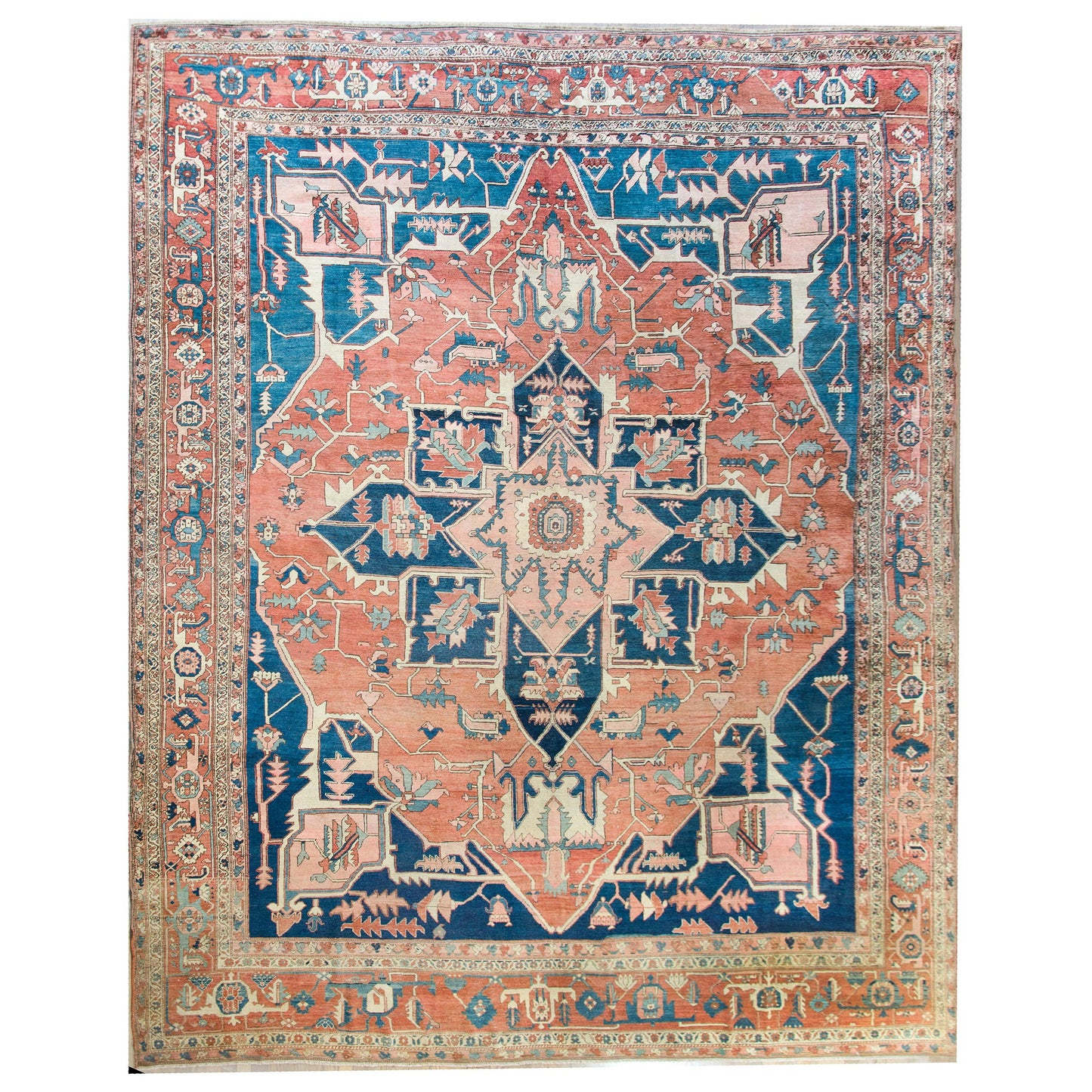 Incredible Late 19th Century Persian Serapi For Sale