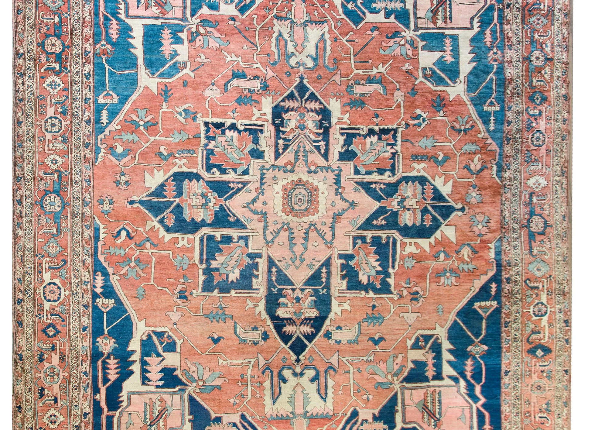 Incredible Late 19th Century Persian Serapi For Sale