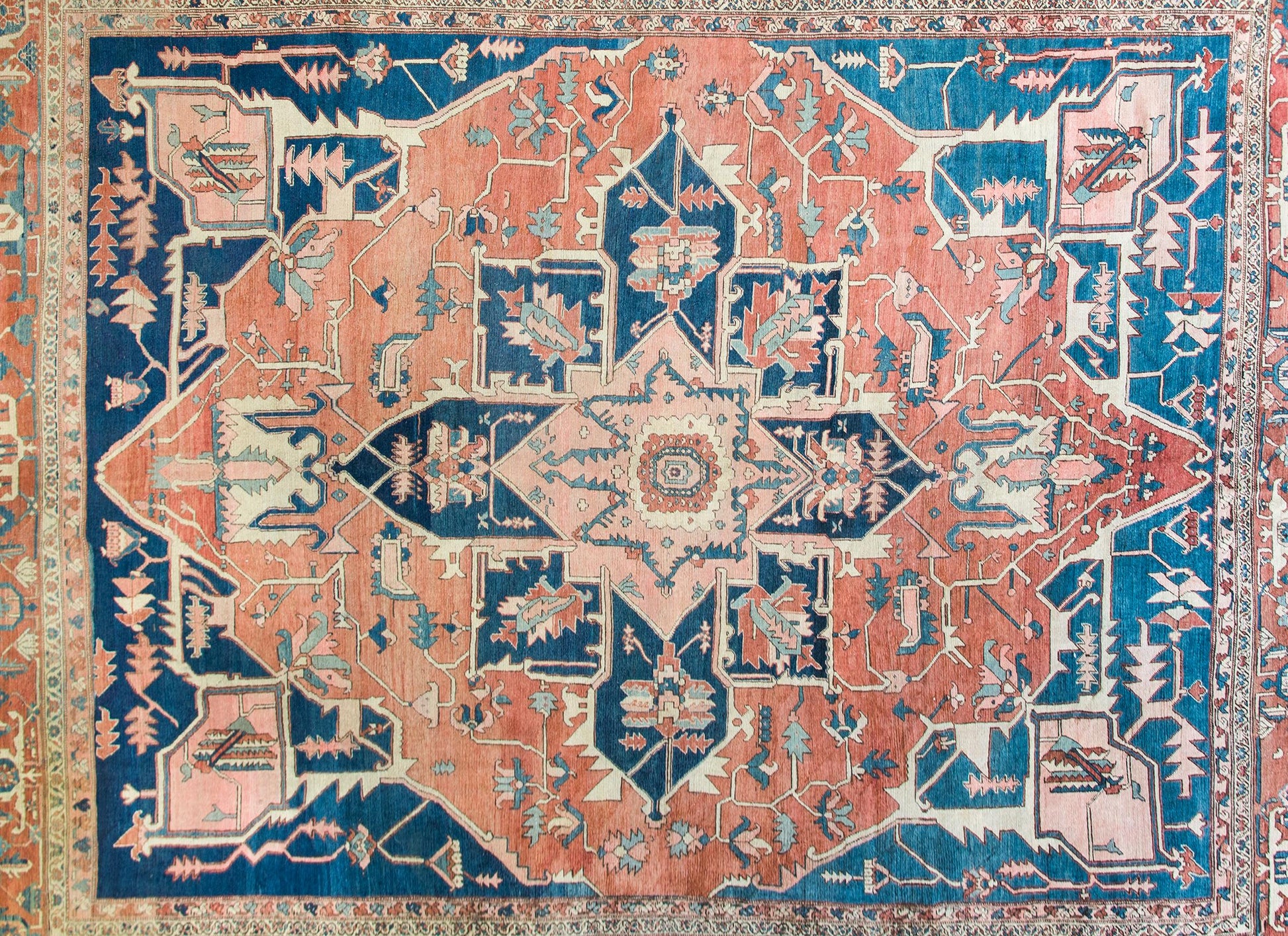 Incredible Late 19th Century Persian Serapi For Sale
