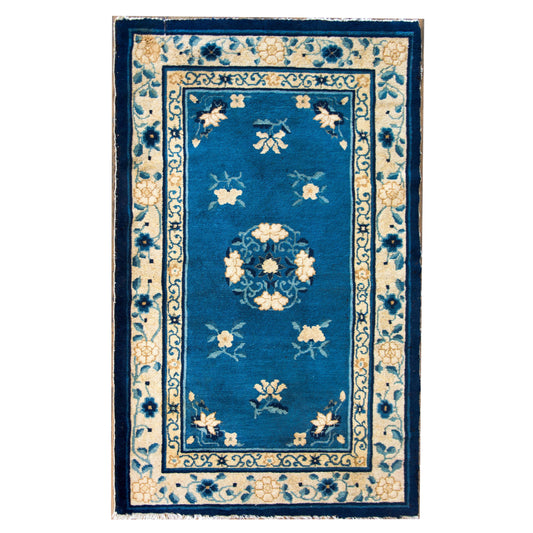 Early 20th Century Chinese Peking Rug For Sale