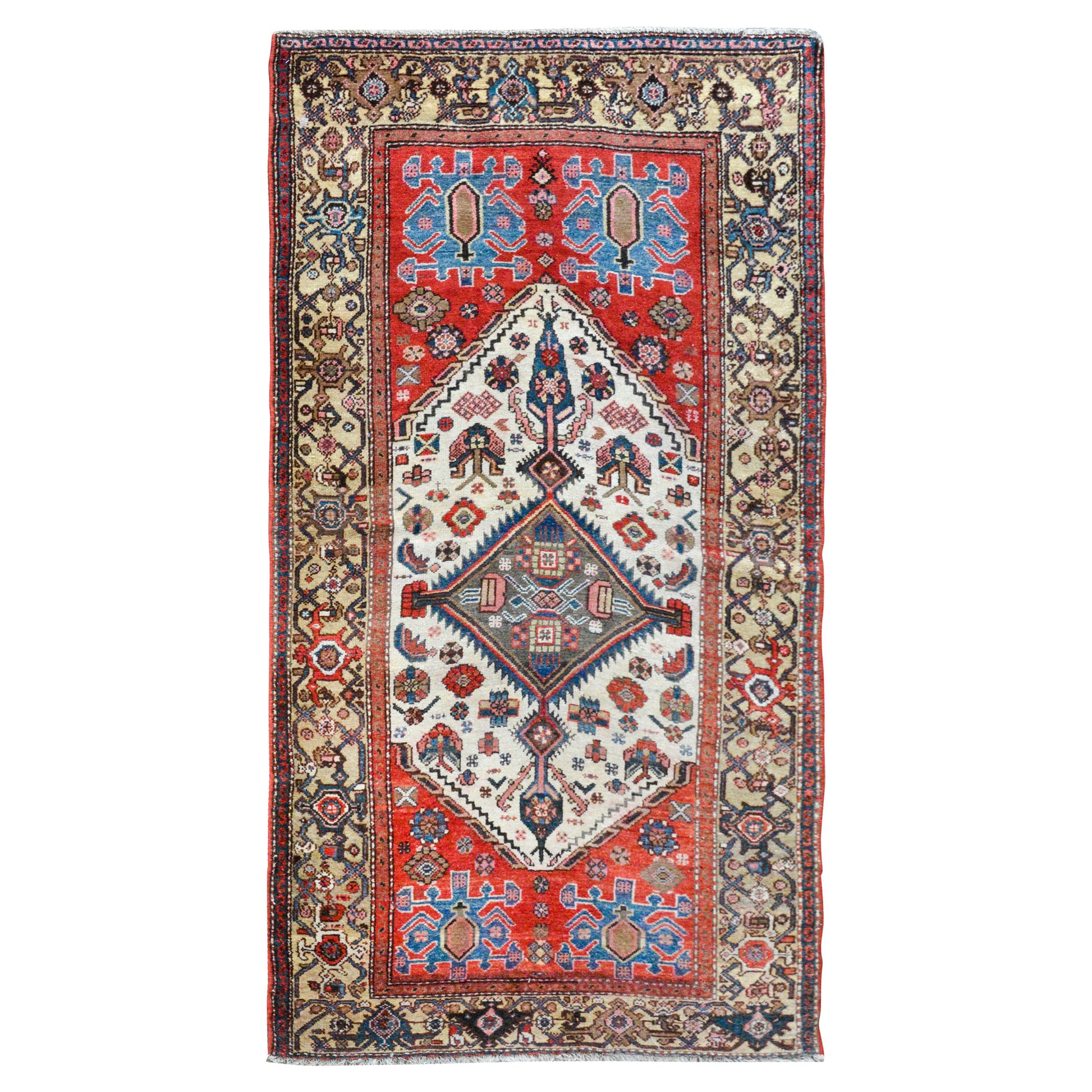 Early 20th Century Bakhtiari Rug For Sale
