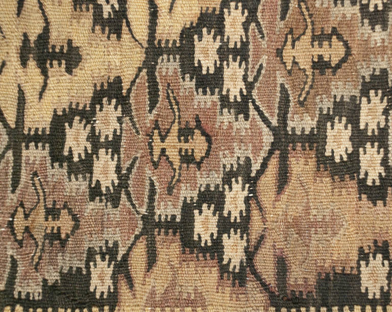 Early 20th Century Qazvin Kilim Runner For Sale