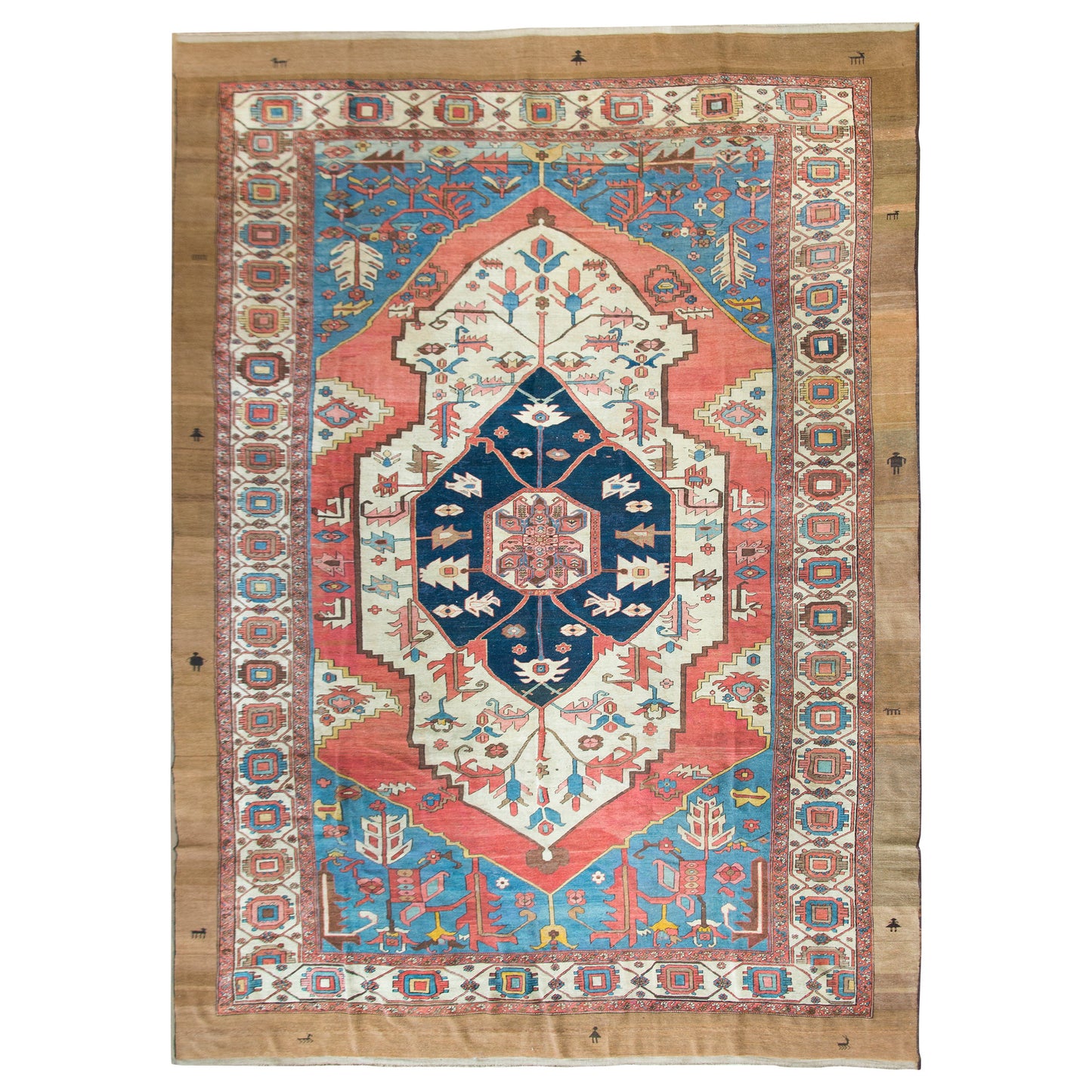 19th Century Serapi Rug For Sale