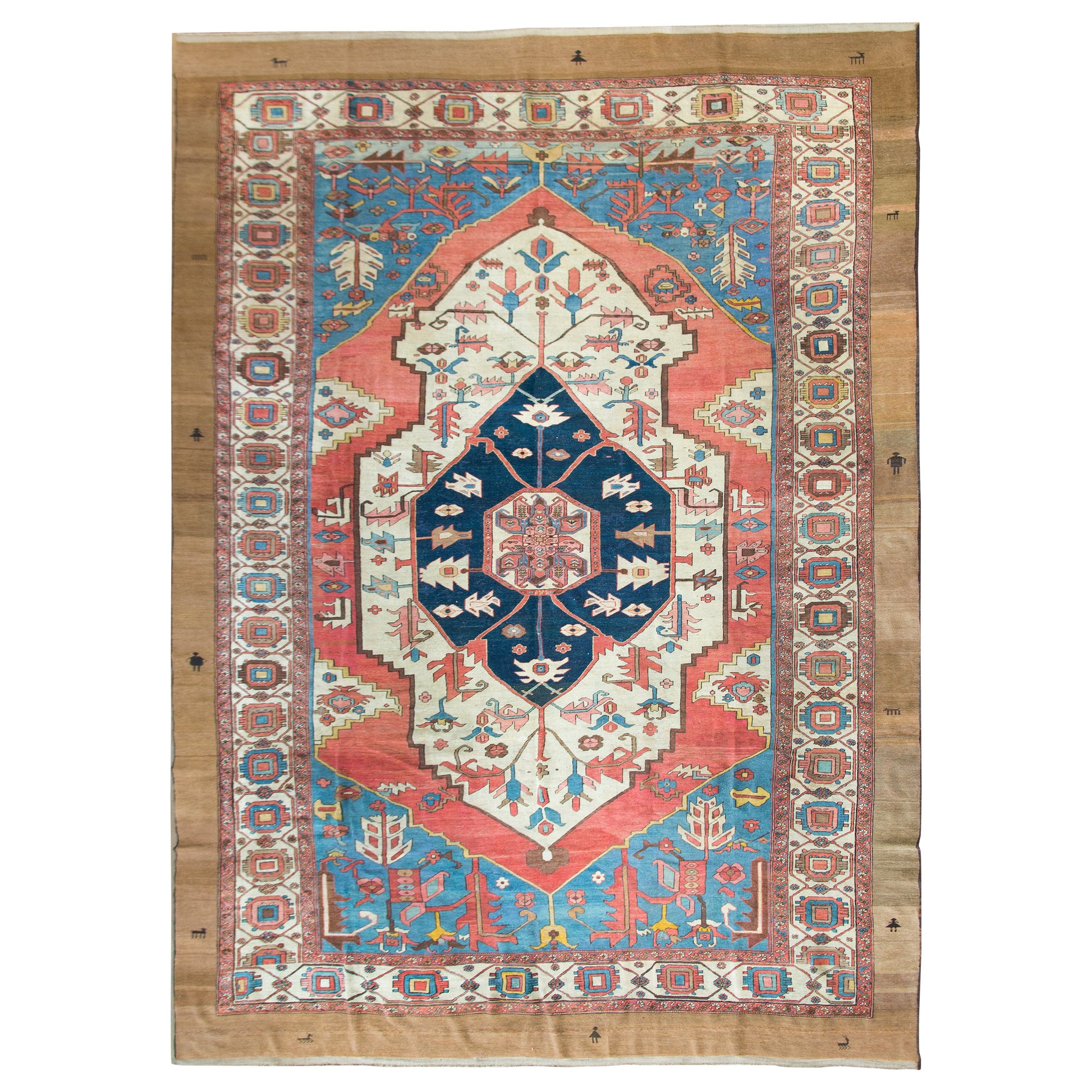 19th Century Serapi Rug For Sale