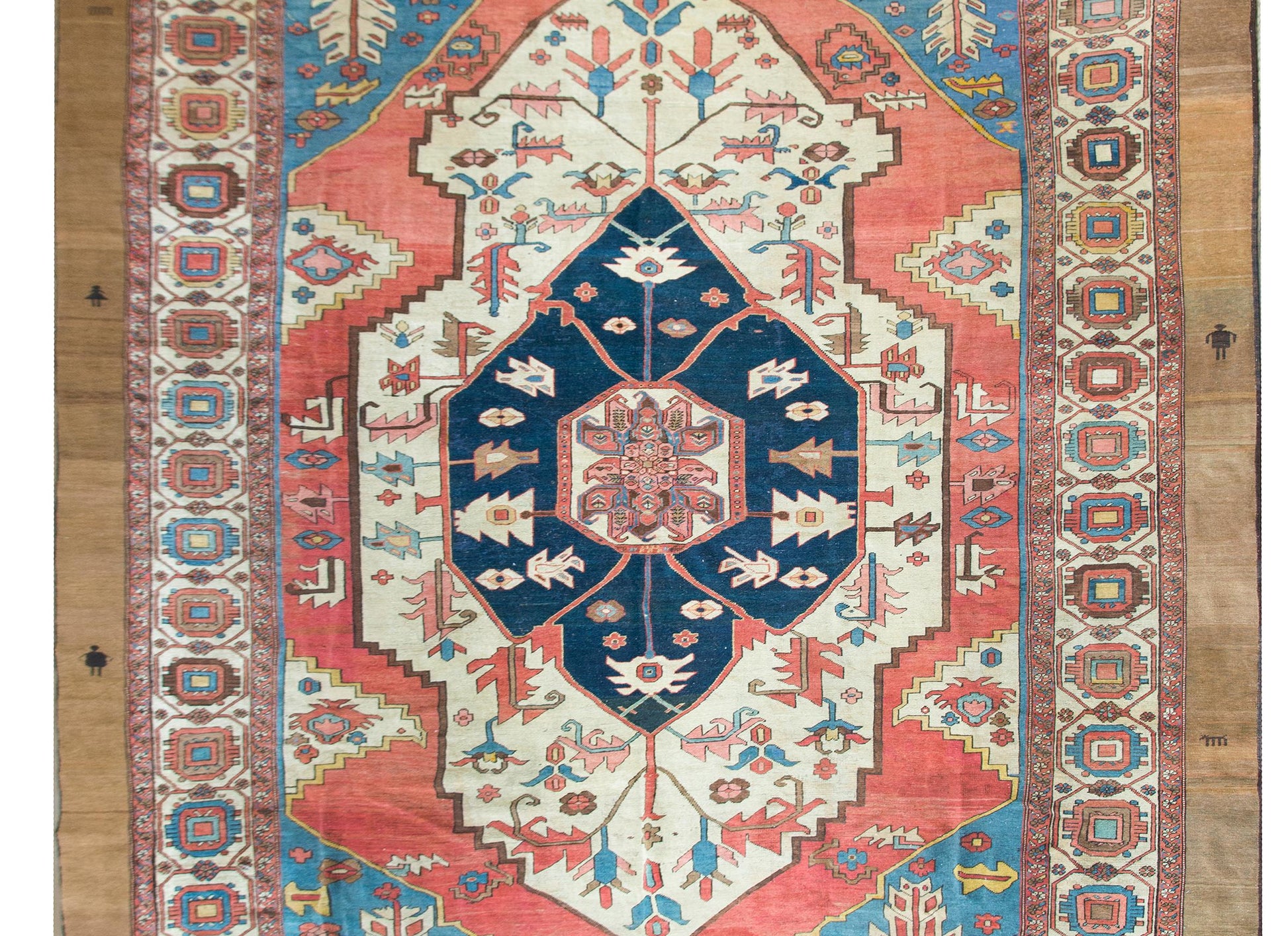 19th Century Serapi Rug For Sale