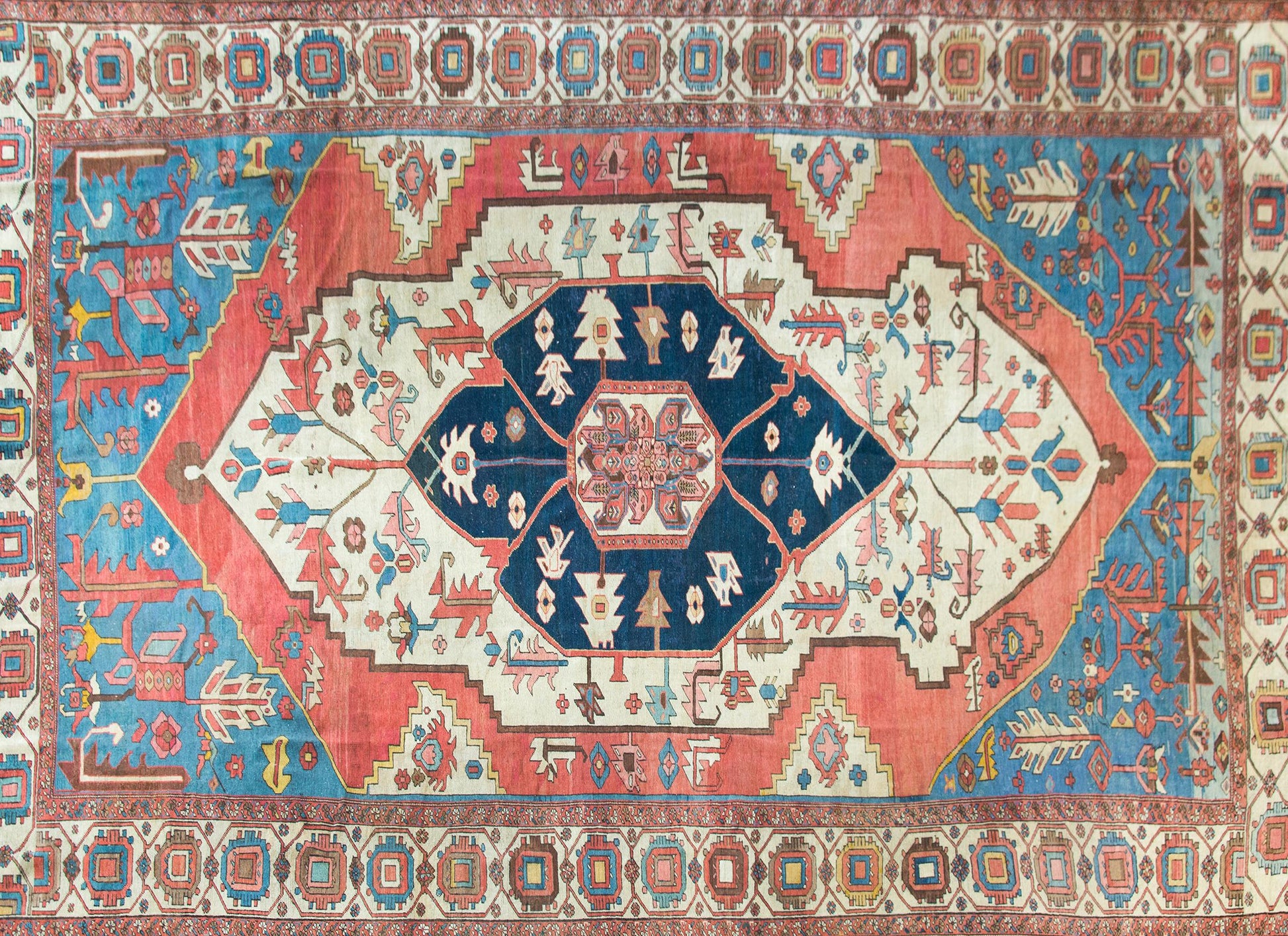 19th Century Serapi Rug For Sale