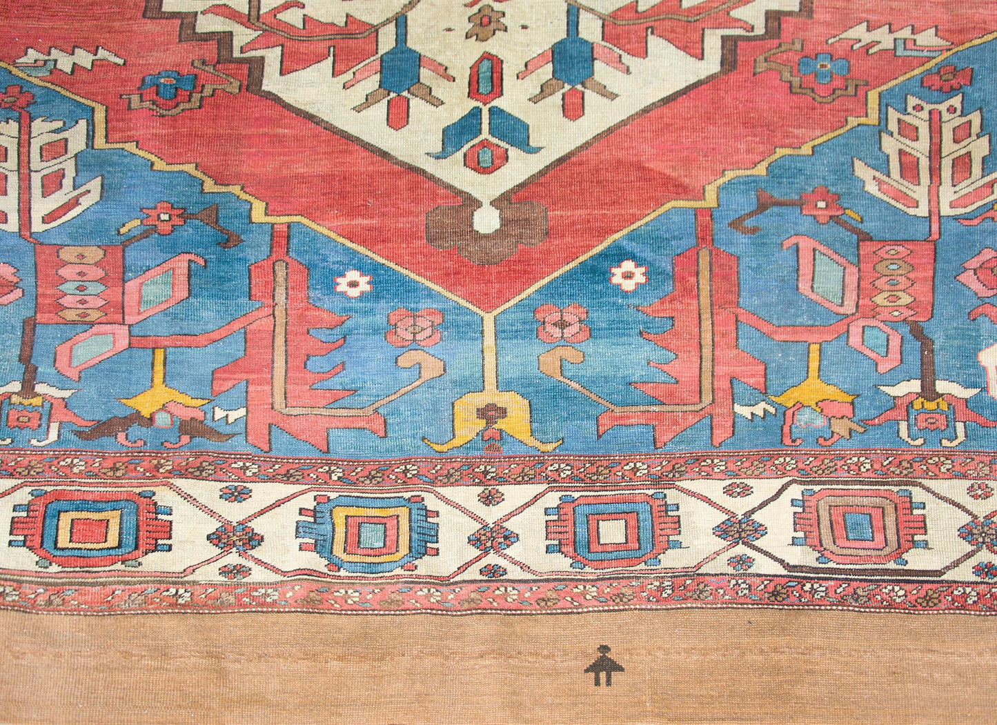 19th Century Serapi Rug For Sale