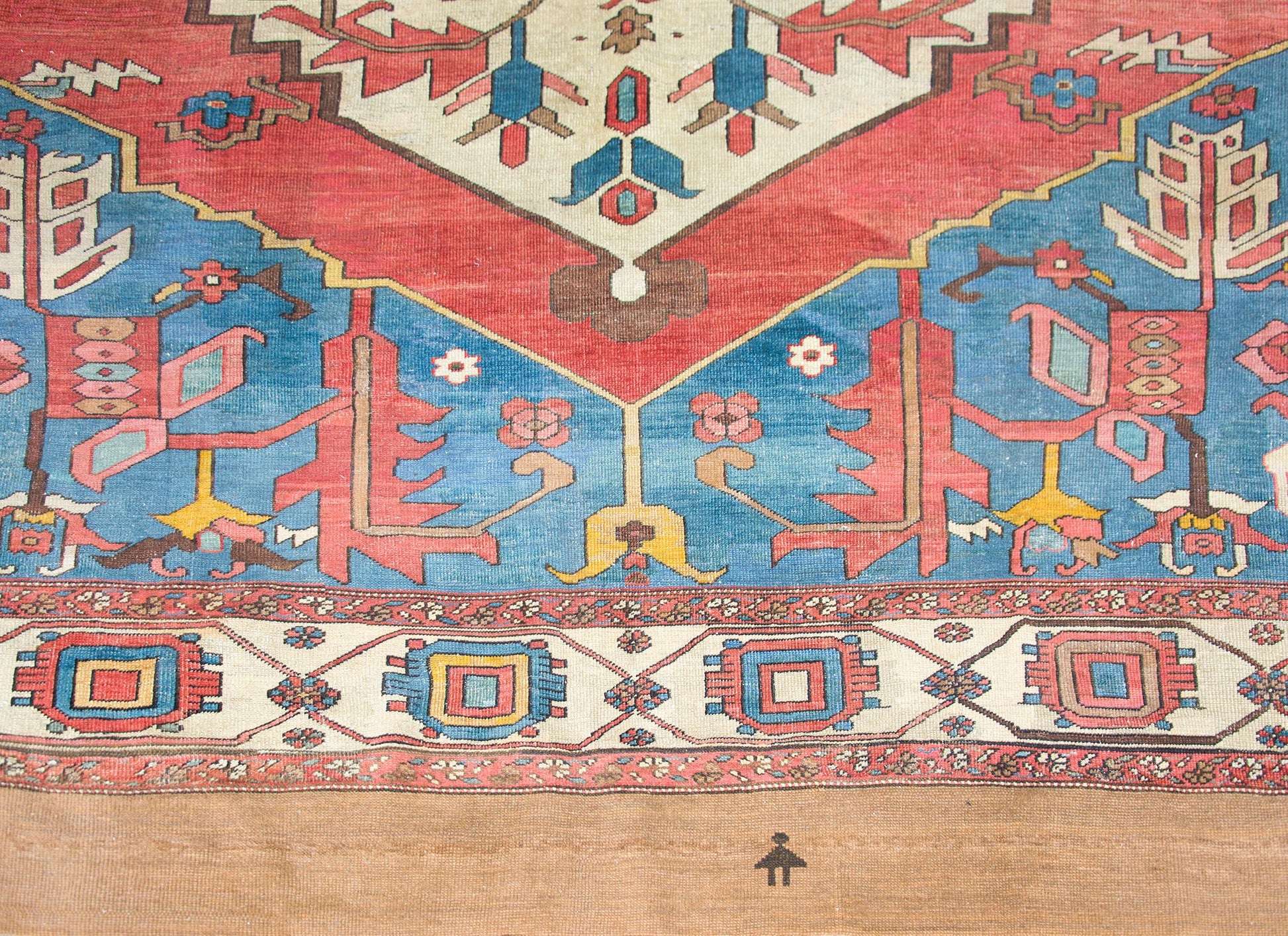19th Century Serapi Rug For Sale