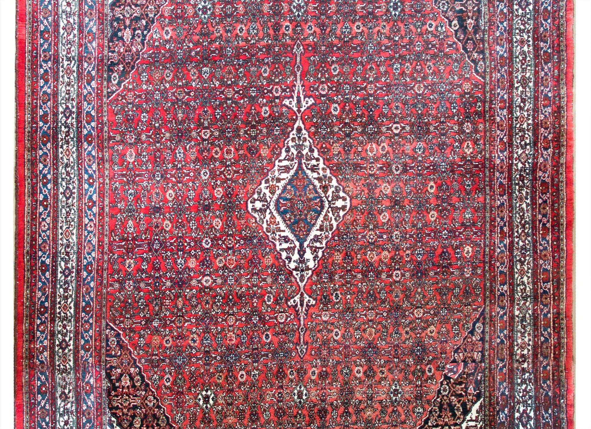 Early 20th Century Persian Bibikibad Rug For Sale