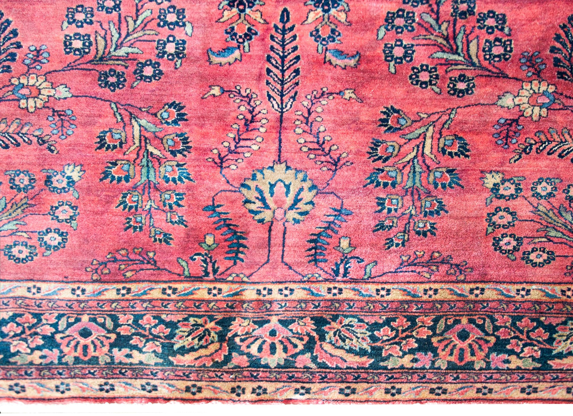 Early 20th Century Persian Sarouk Mohajeran Rug For Sale