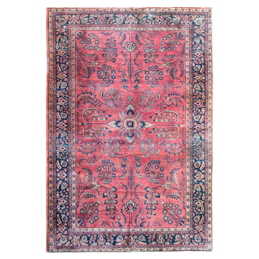 Early 20th Century Persian Sarouk Mohajeran Rug For Sale