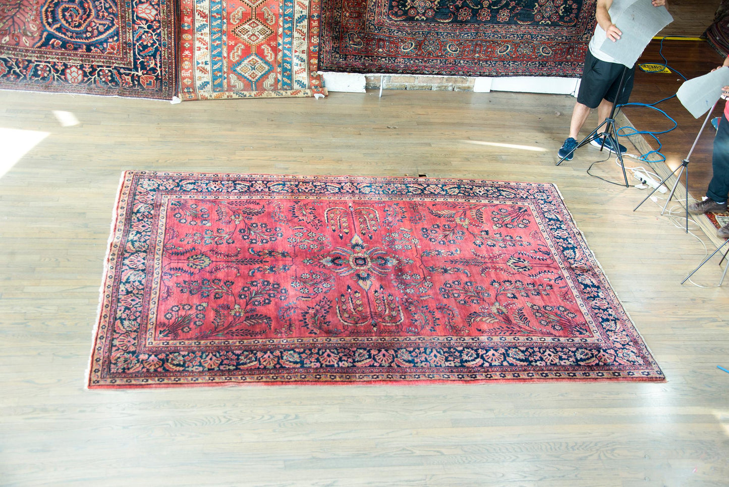 Early 20th Century Persian Sarouk Mohajeran Rug For Sale
