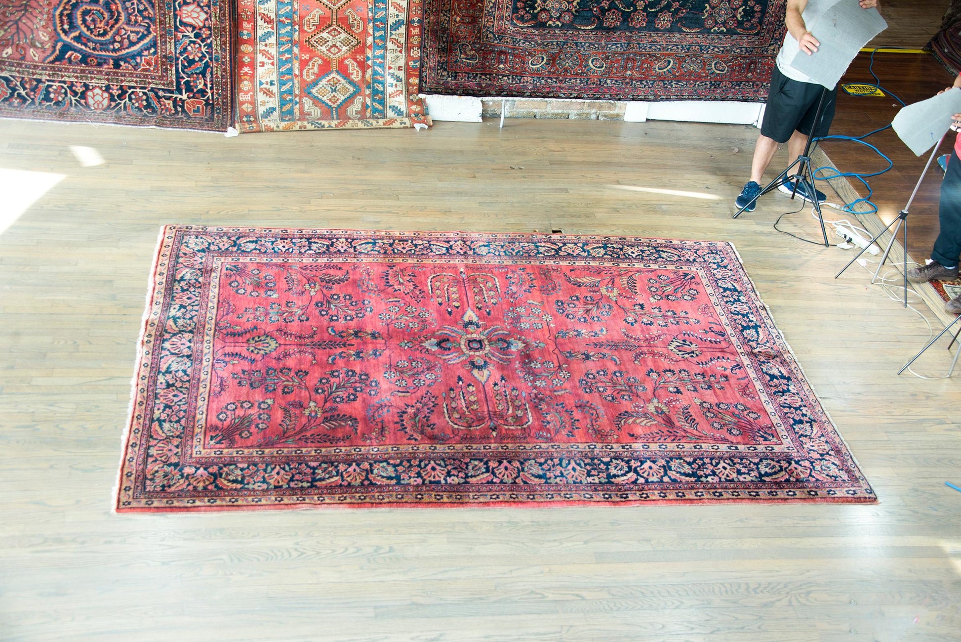 Early 20th Century Persian Sarouk Mohajeran Rug For Sale