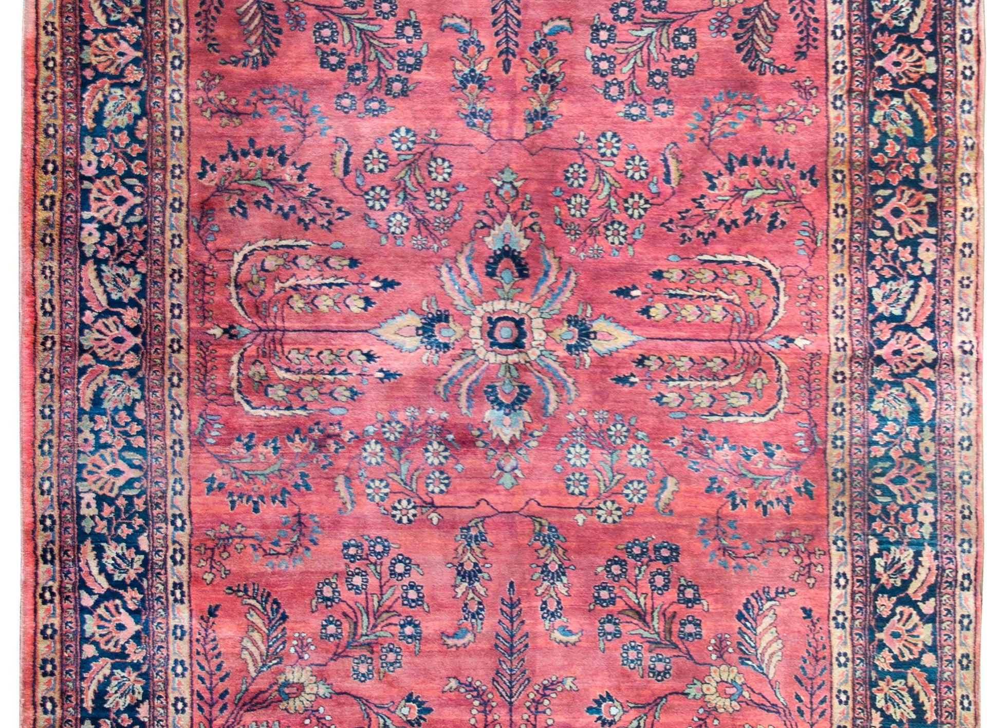 Early 20th Century Persian Sarouk Mohajeran Rug For Sale