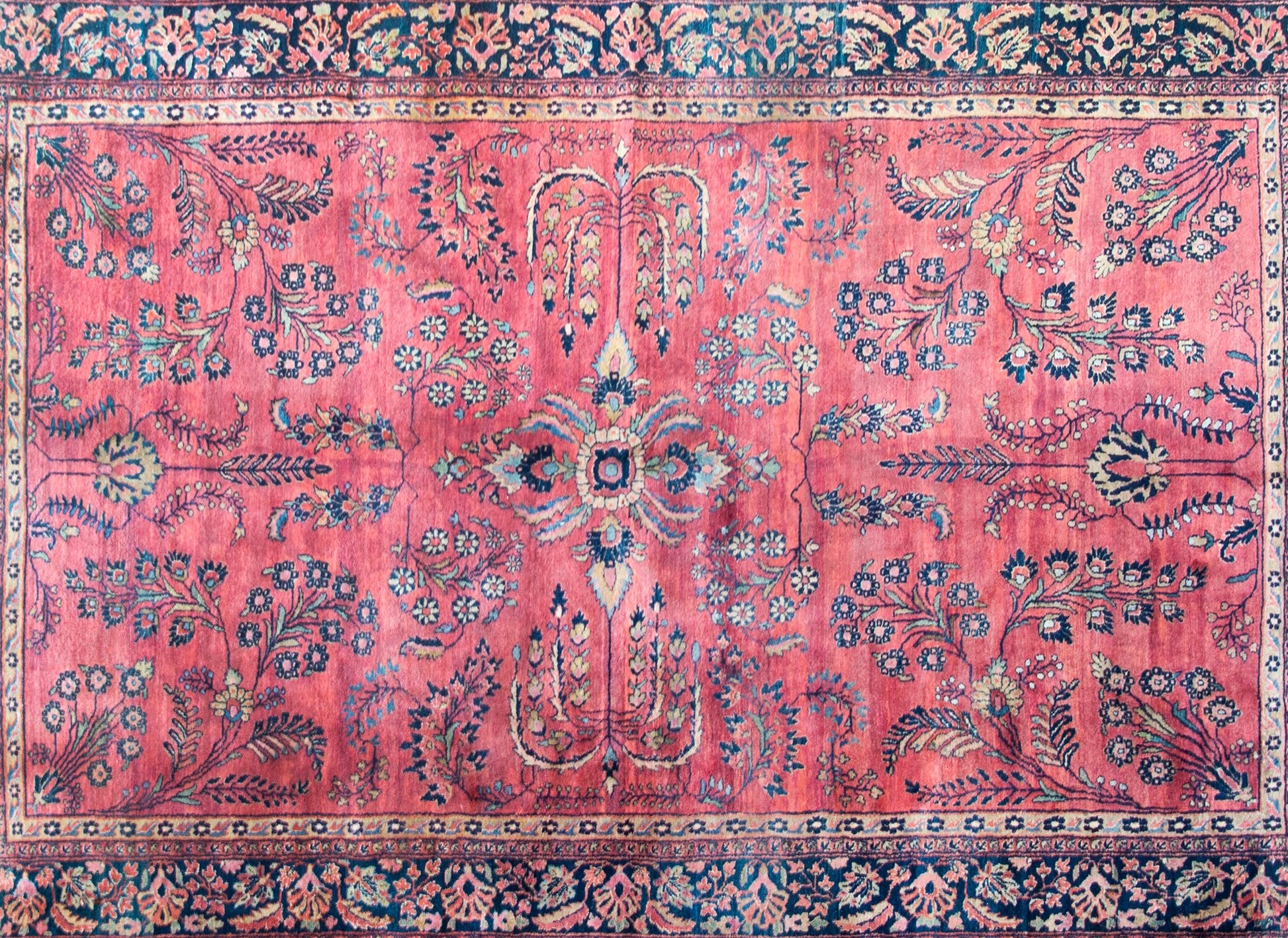 Early 20th Century Persian Sarouk Mohajeran Rug For Sale