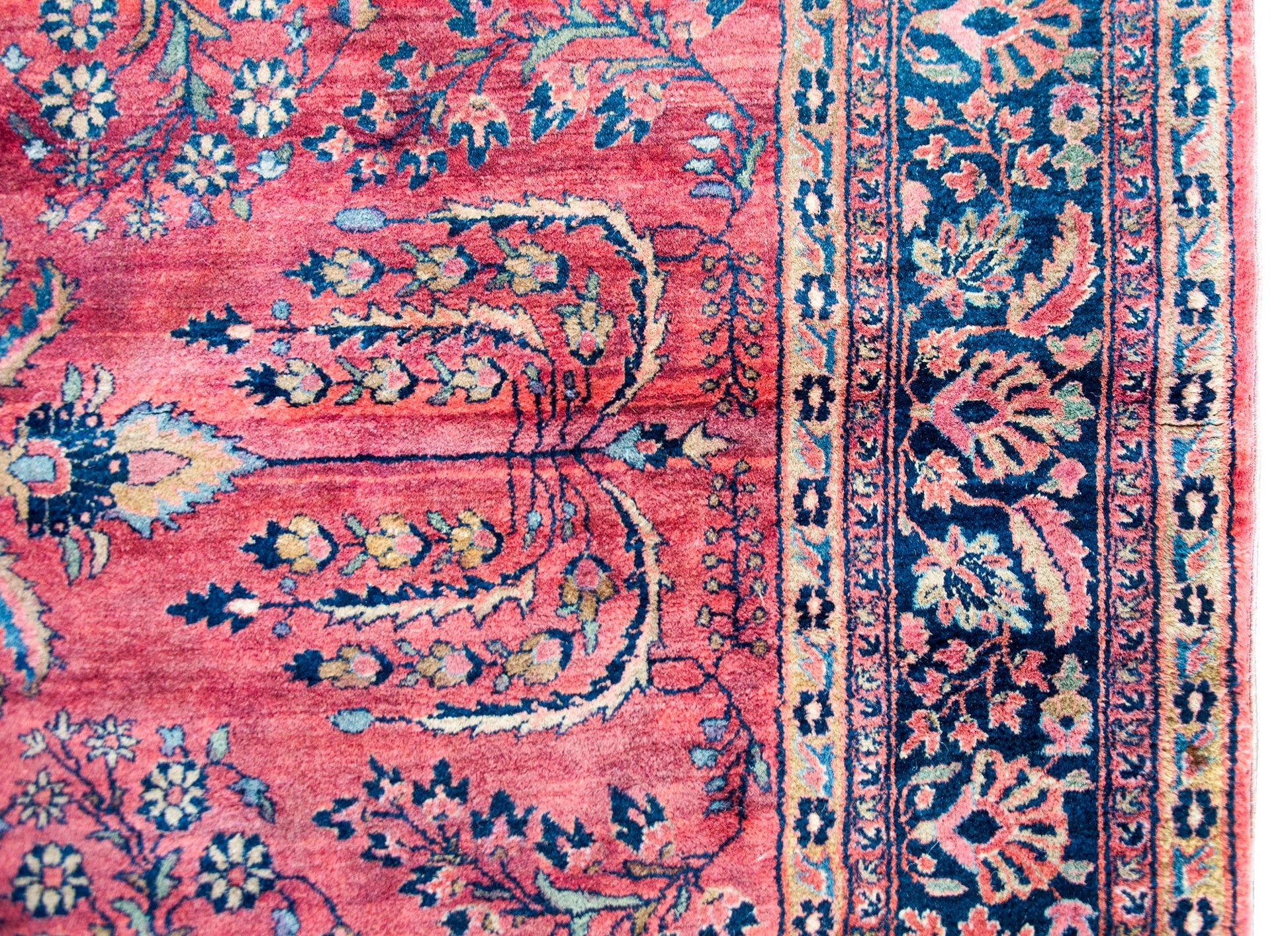 Early 20th Century Persian Sarouk Mohajeran Rug For Sale