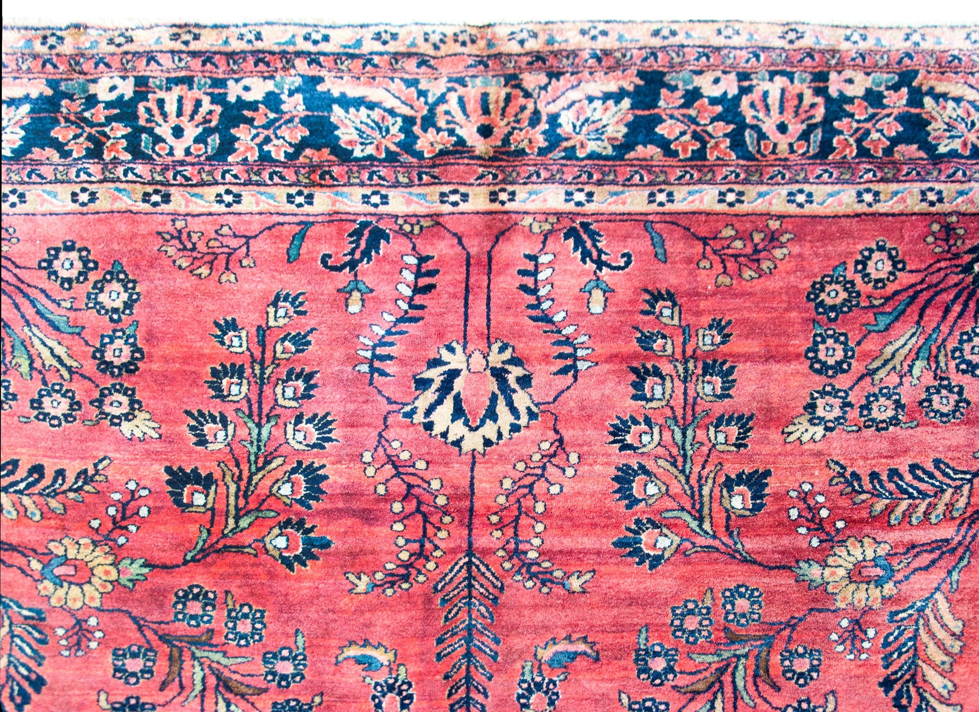 Early 20th Century Persian Sarouk Mohajeran Rug For Sale