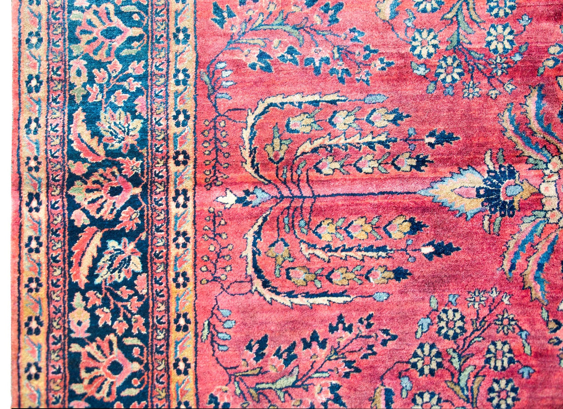 Early 20th Century Persian Sarouk Mohajeran Rug For Sale