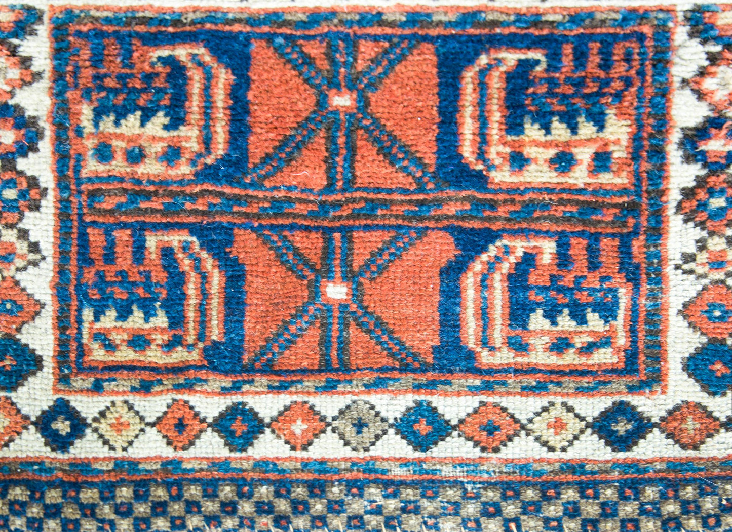 Early 20th Century Kurdish Bag Face Rug For Sale