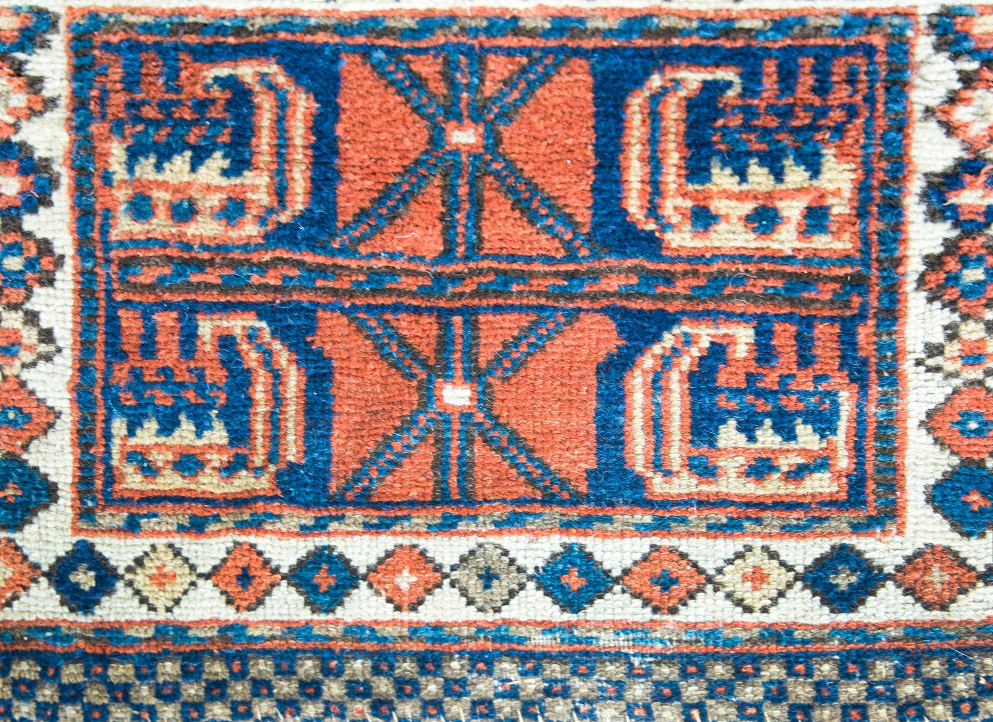 Early 20th Century Kurdish Bag Face Rug For Sale